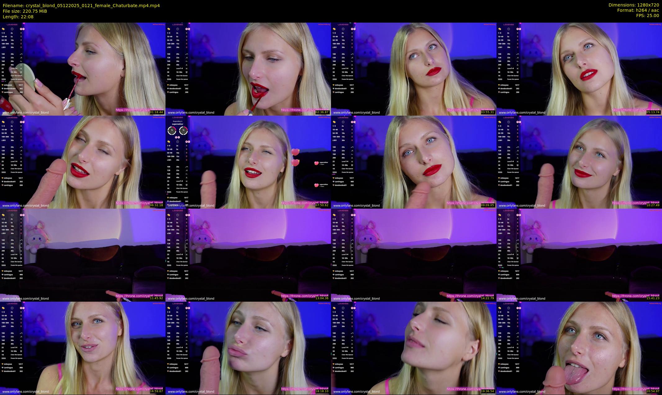 crystal_blond — 23 minute Chaturbate female cam show recording, 720p, Dec 5, 2025