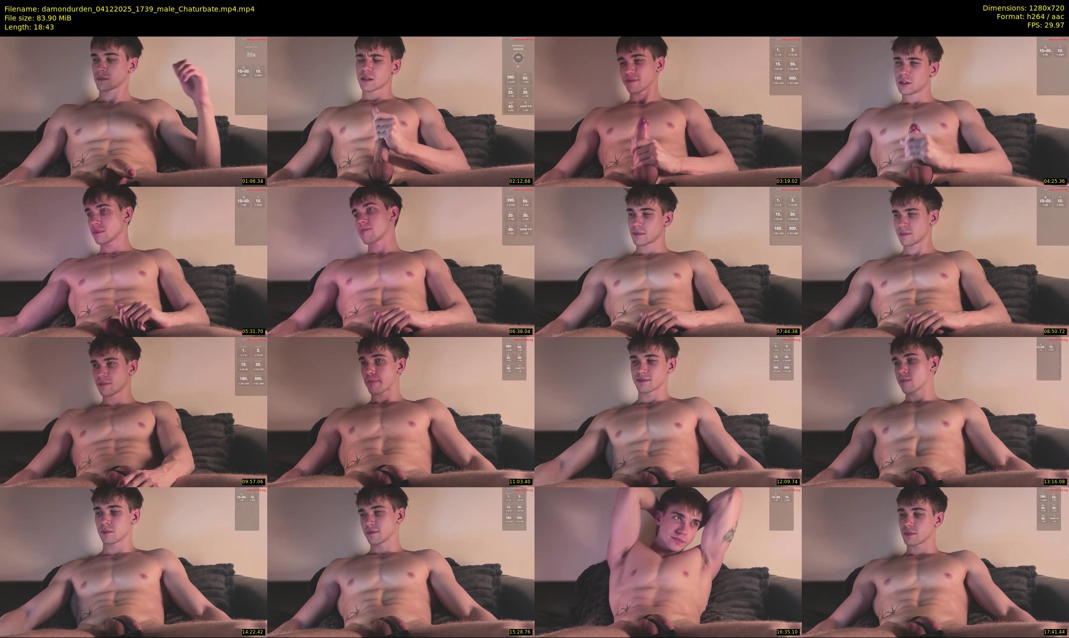 damondurden — 19 minute Chaturbate male cam show recording, 720p, Dec 4, 2025