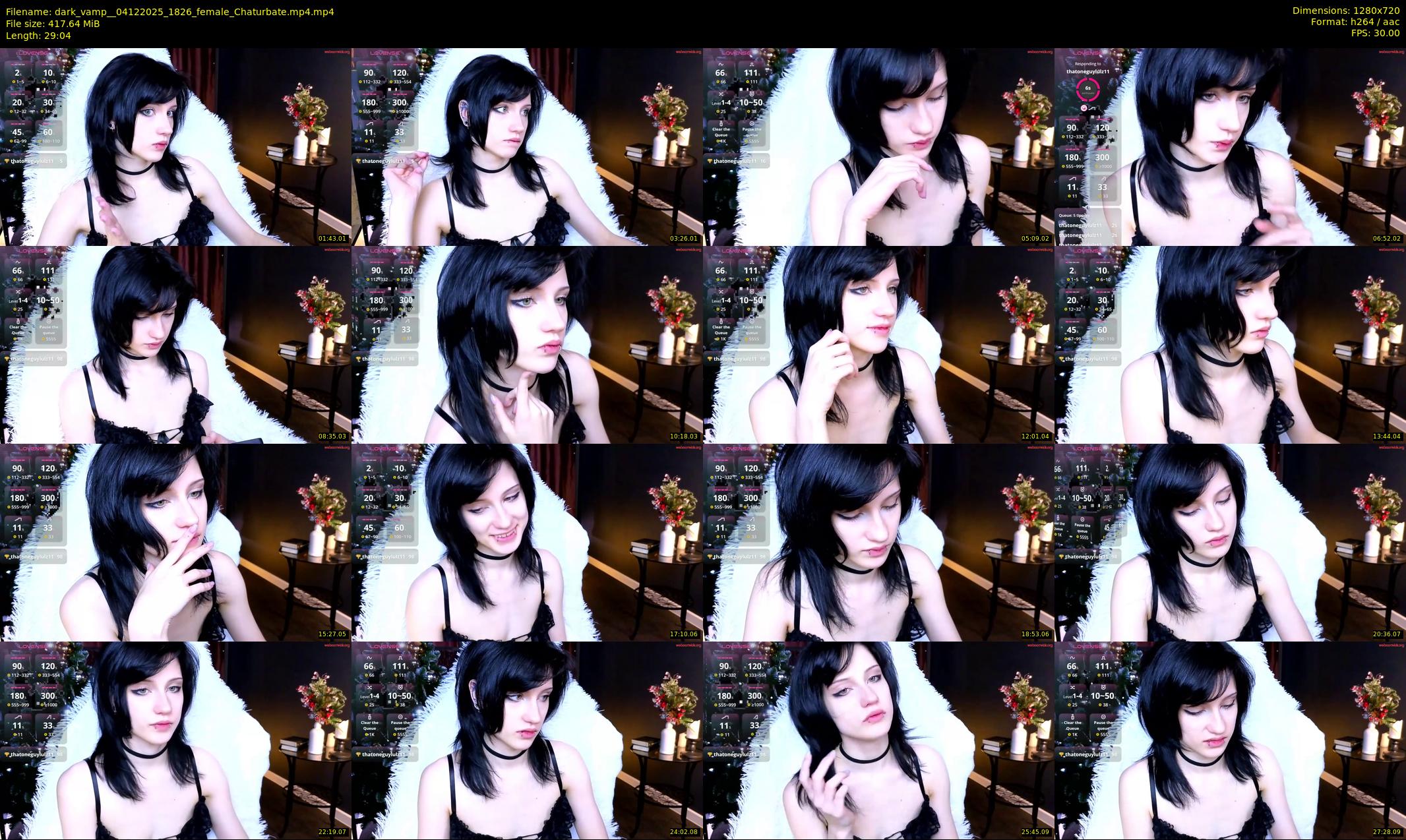 dark_vamp_ — 30 minute Chaturbate female cam show recording, 720p, Dec 4, 2025