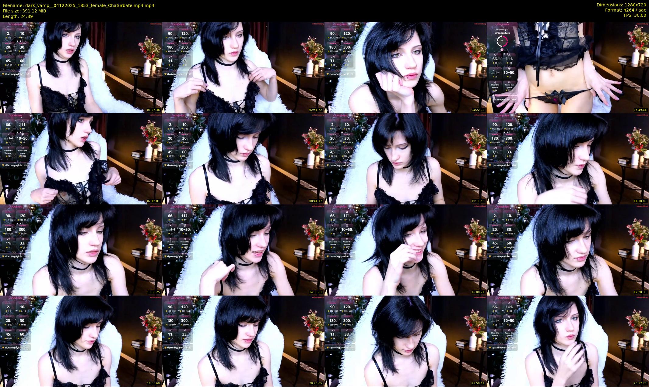 dark_vamp_ — 25 minute Chaturbate female cam show recording, 720p, Dec 4, 2025