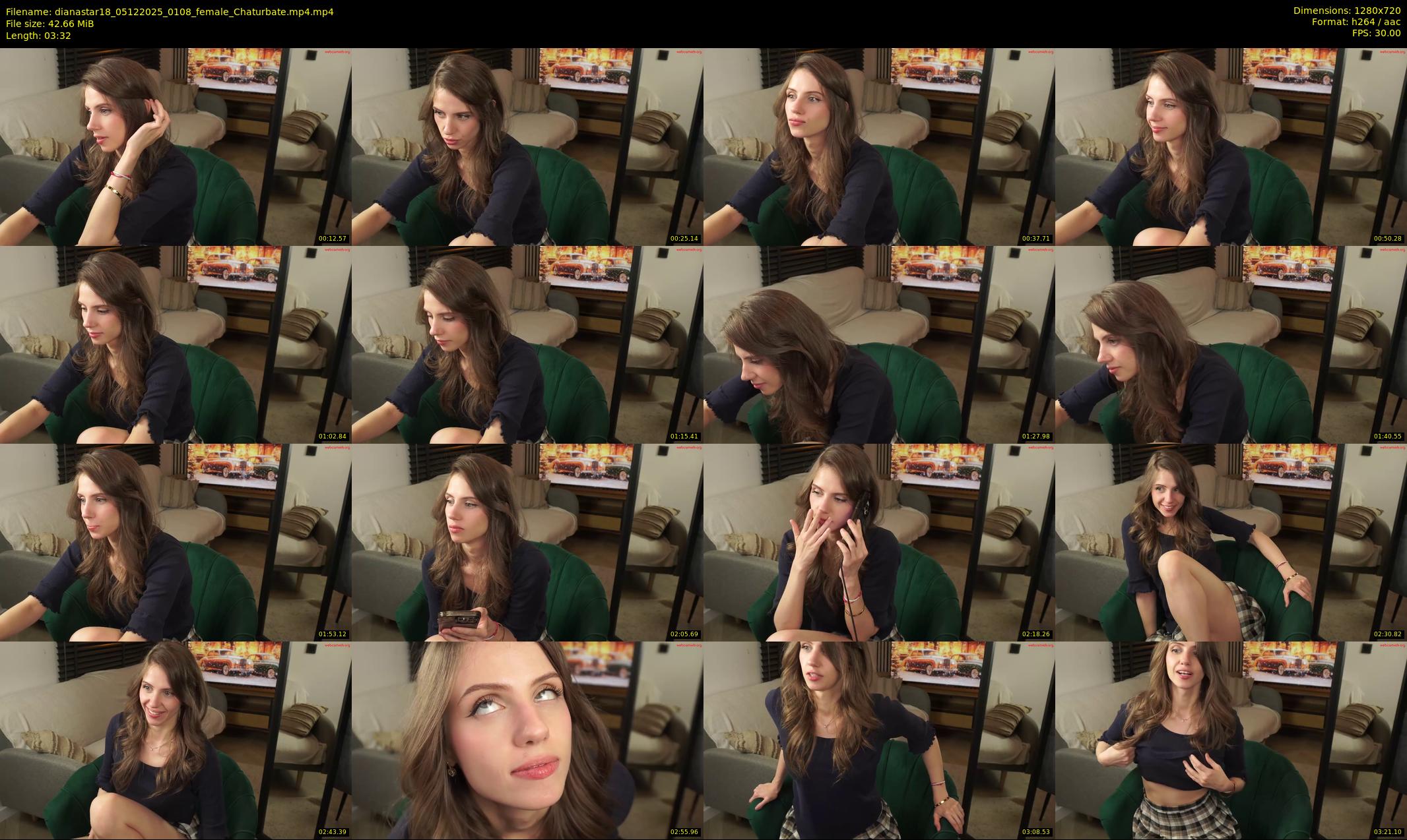 dianastar18 — 4 minute Chaturbate female cam show recording, 720p, Dec 5, 2025