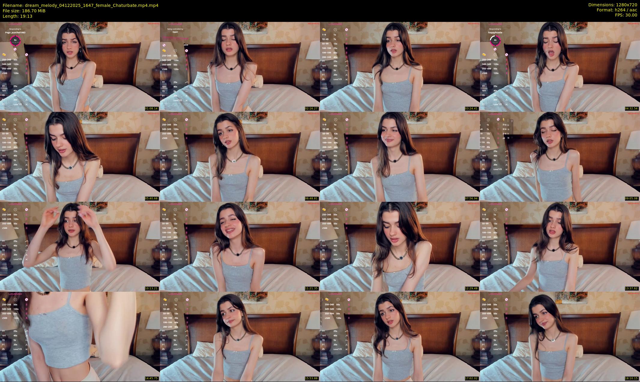 dream_melody — 20 minute Chaturbate female cam show recording, 720p, Dec 4, 2025