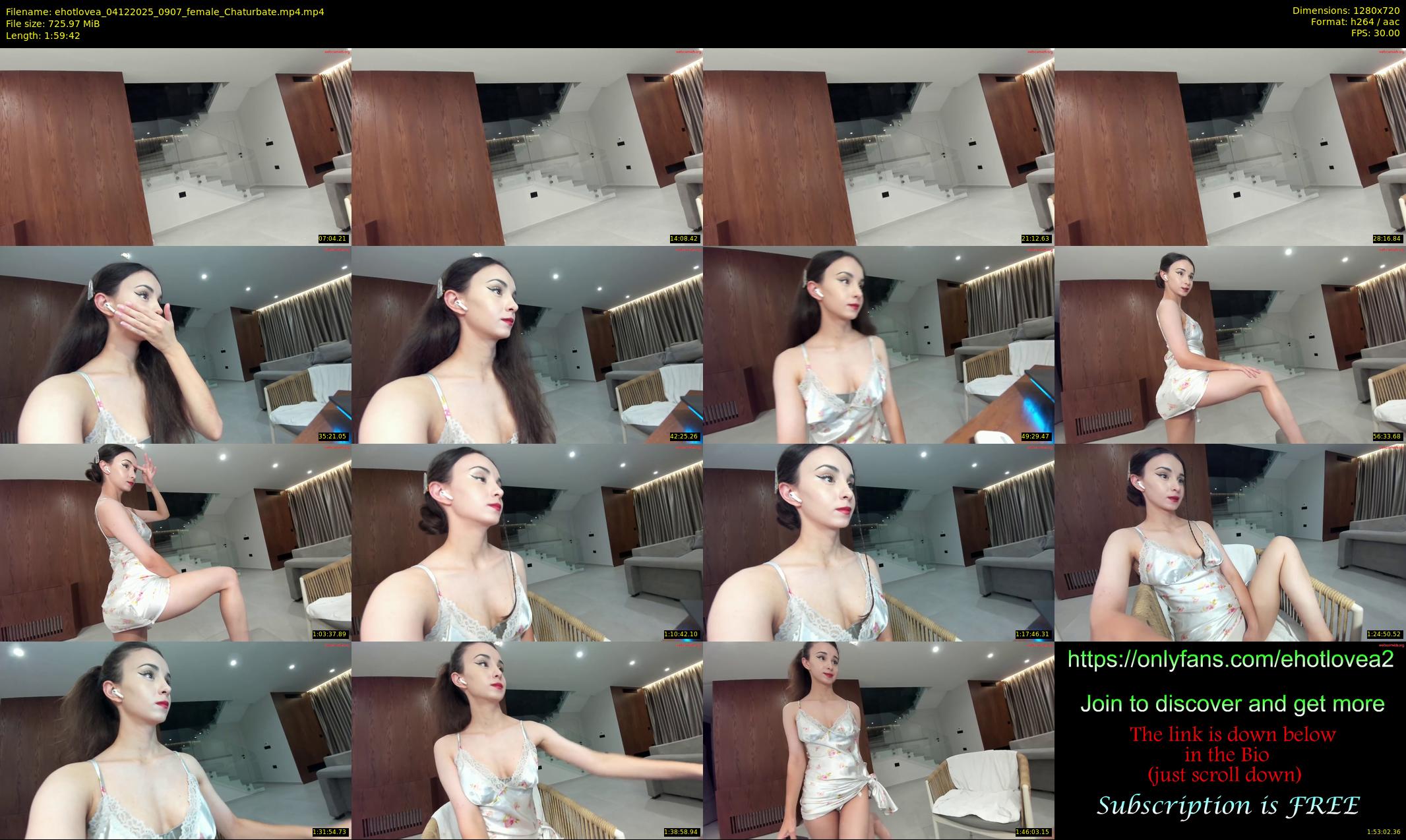 ehotlovea — 120 minute Chaturbate female cam show recording, 720p, Dec 4, 2025