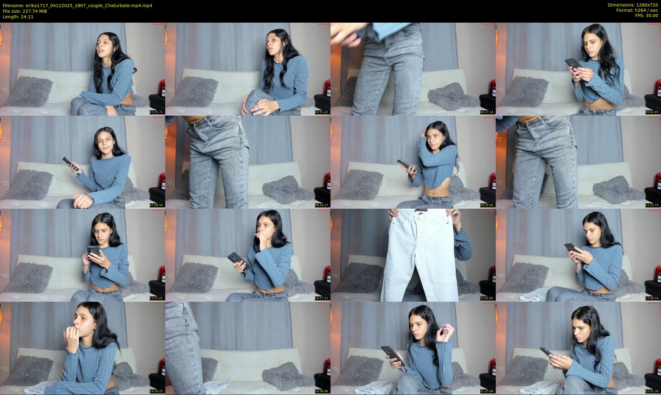 erika1717 — 25 minute Chaturbate couple cam show recording, 720p, Dec 4, 2025
