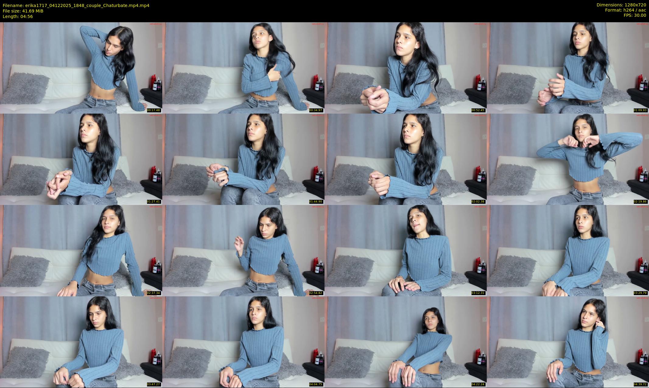 erika1717 — 5 minute Chaturbate couple cam show recording, 720p, Dec 4, 2025