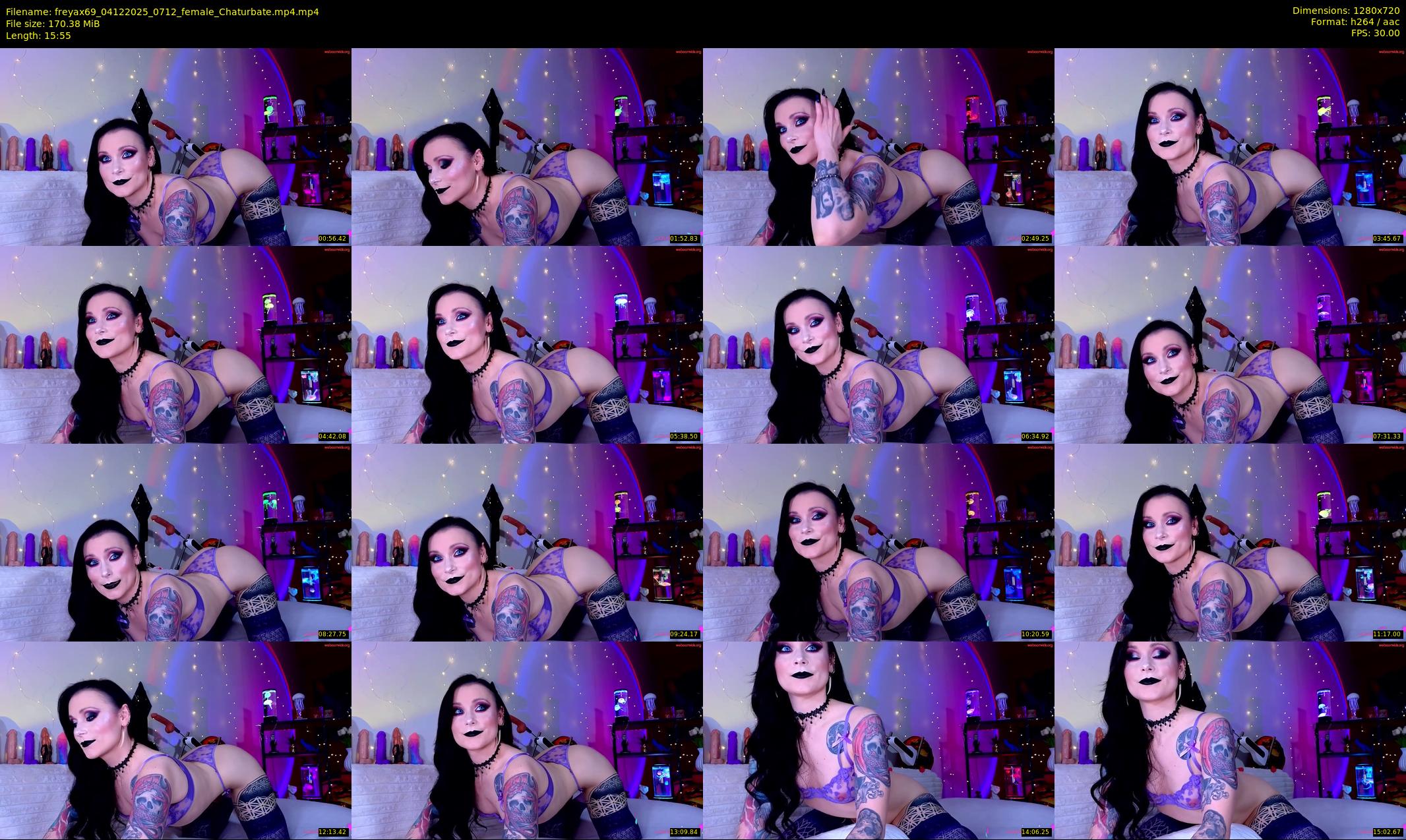freyax69 — 16 minute Chaturbate female cam show recording, 720p, Dec 4, 2025