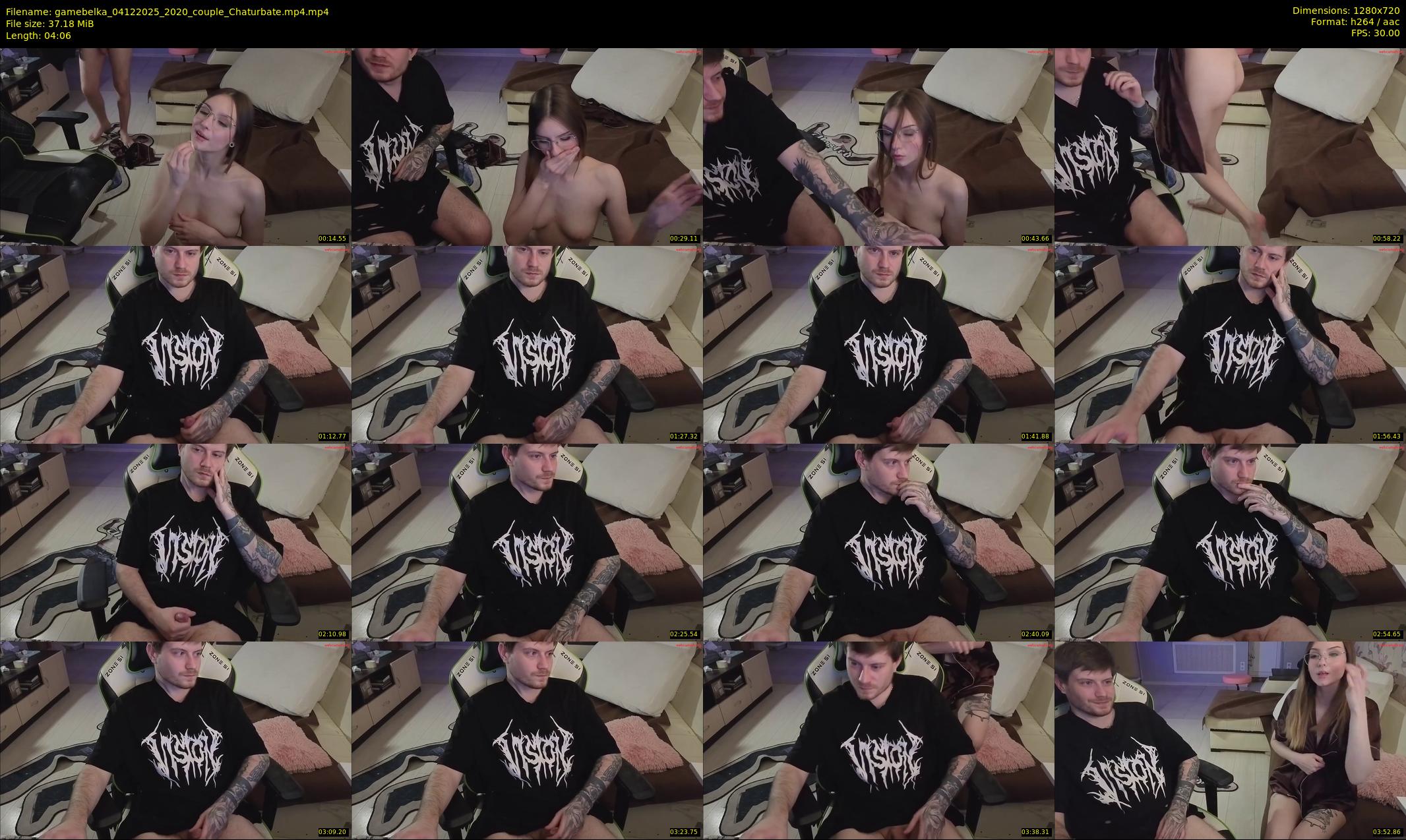 gamebelka — 5 minute Chaturbate couple cam show recording, 720p, Dec 4, 2025