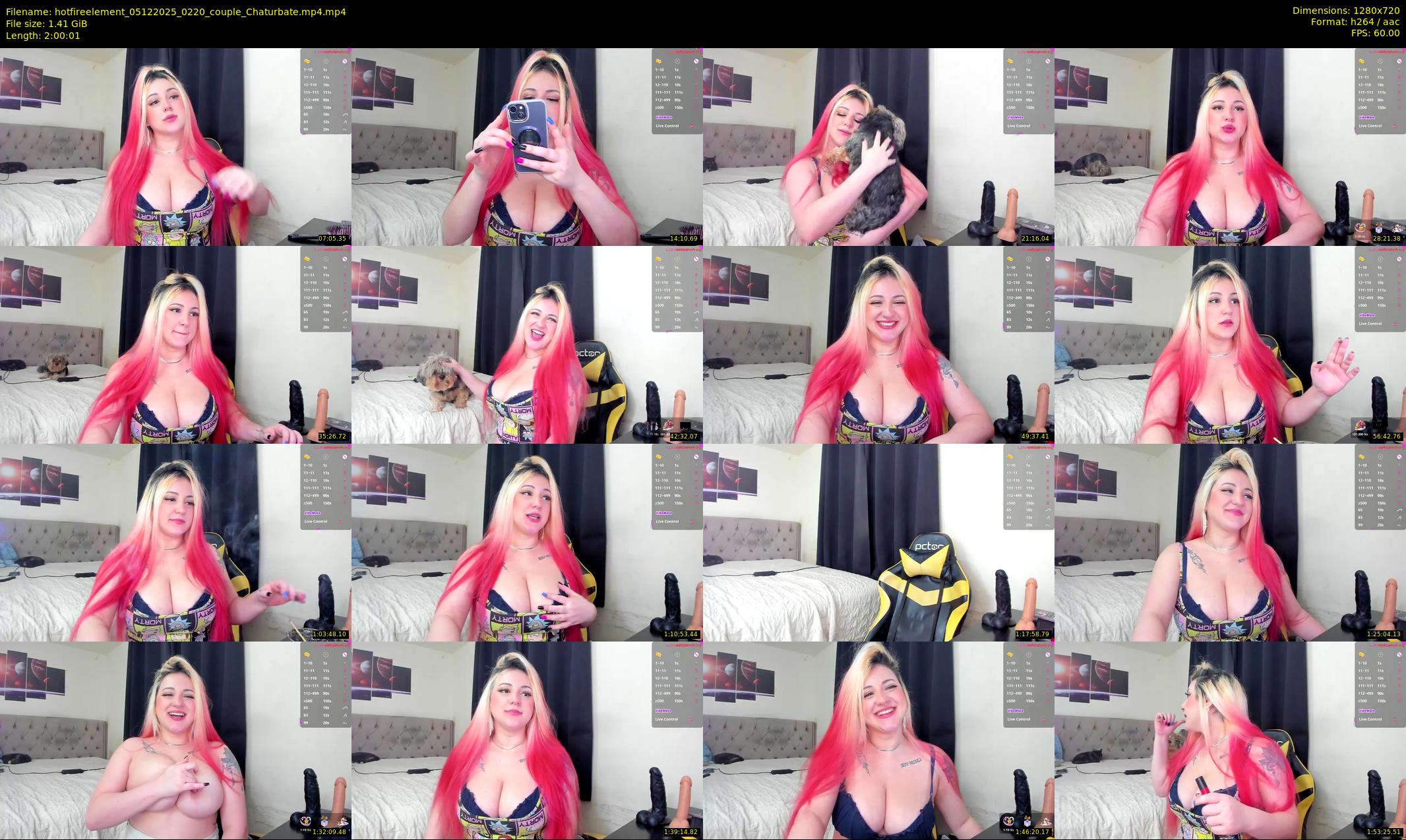 hotfireelement — 121 minute Chaturbate couple cam show recording, 720p, Dec 5, 2025