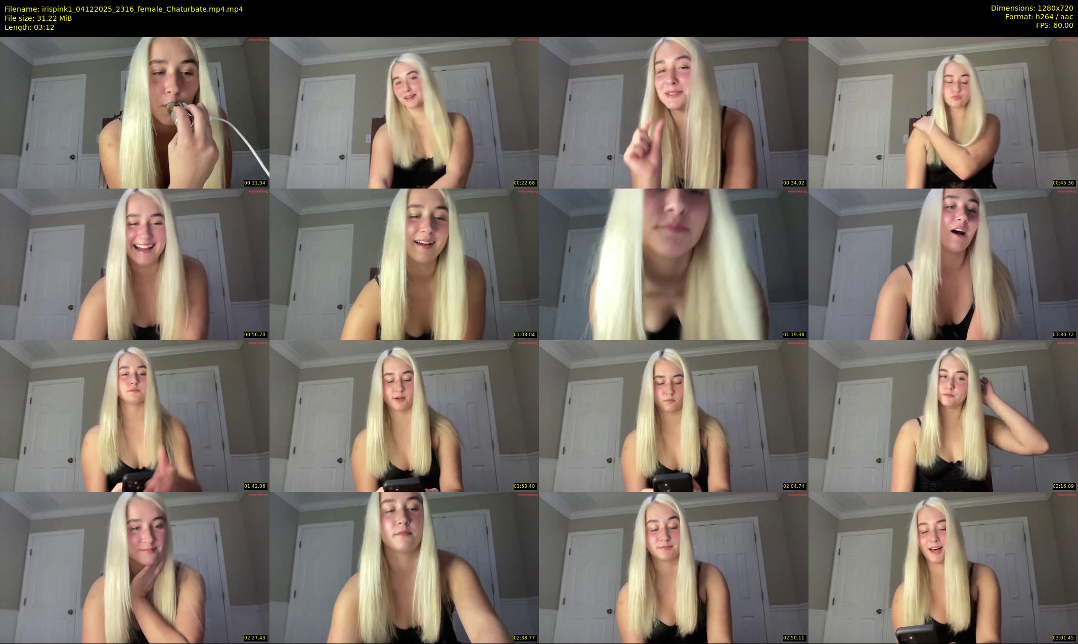irispink1 — 4 minute Chaturbate female cam show recording, 720p, Dec 4, 2025