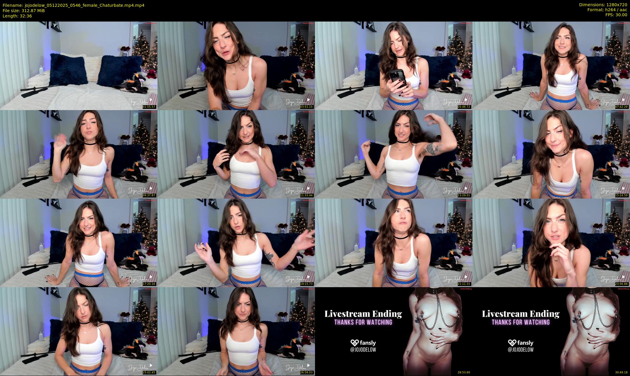 jojodelow — 33 minute Chaturbate female cam show recording, 720p, Dec 5, 2025