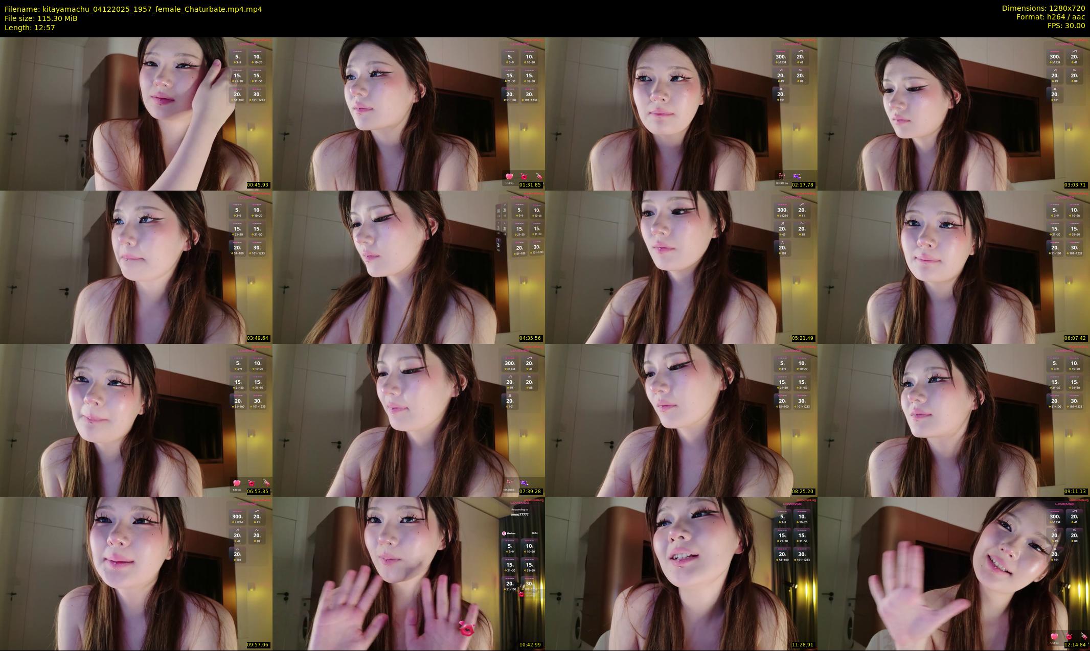 kitayamachu — 13 minute Chaturbate female cam show recording, 720p, Dec 4, 2025