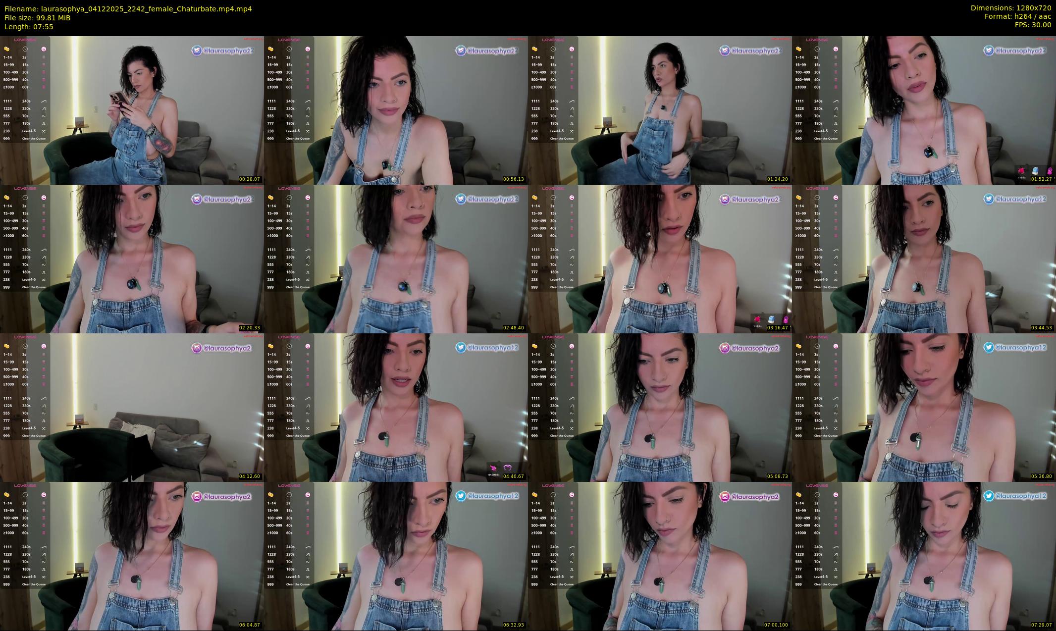 laurasophya — 8 minute Chaturbate female cam show recording, 720p, Dec 4, 2025