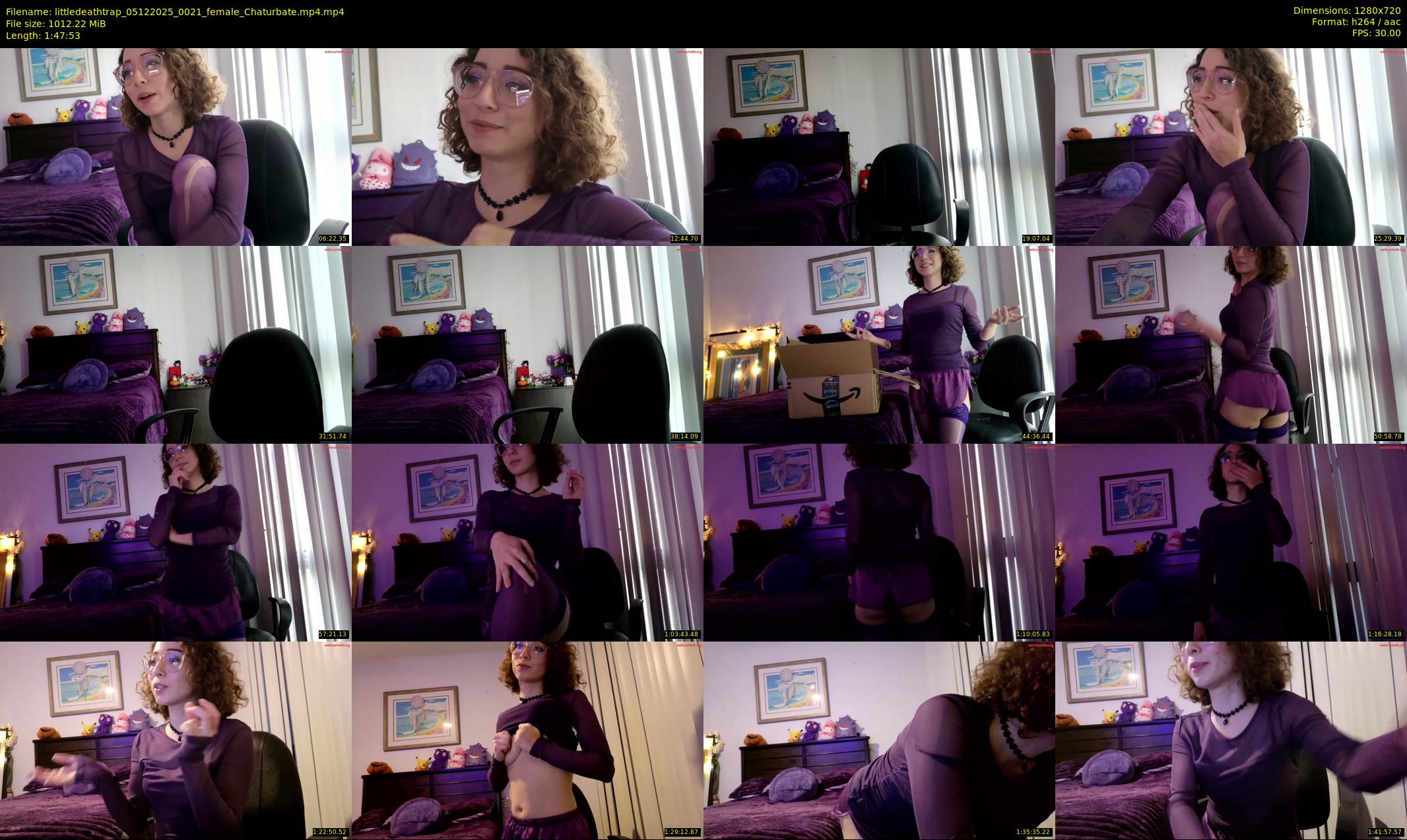 littledeathtrap — 108 minute Chaturbate female cam show recording, 720p, Dec 5, 2025