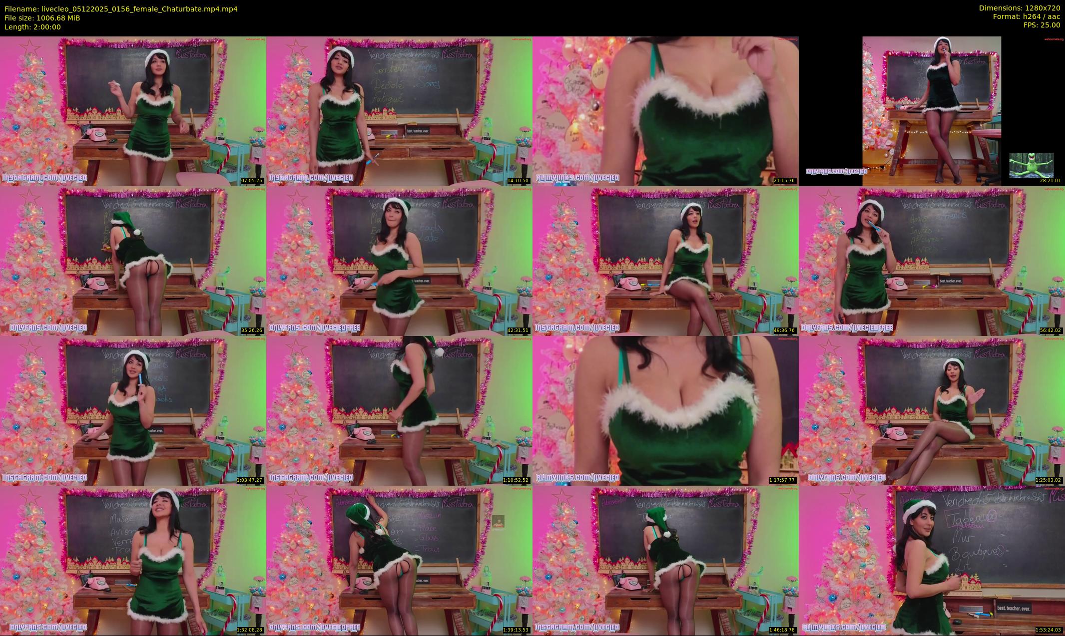 livecleo — 120 minute Chaturbate female cam show recording, 720p, Dec 5, 2025