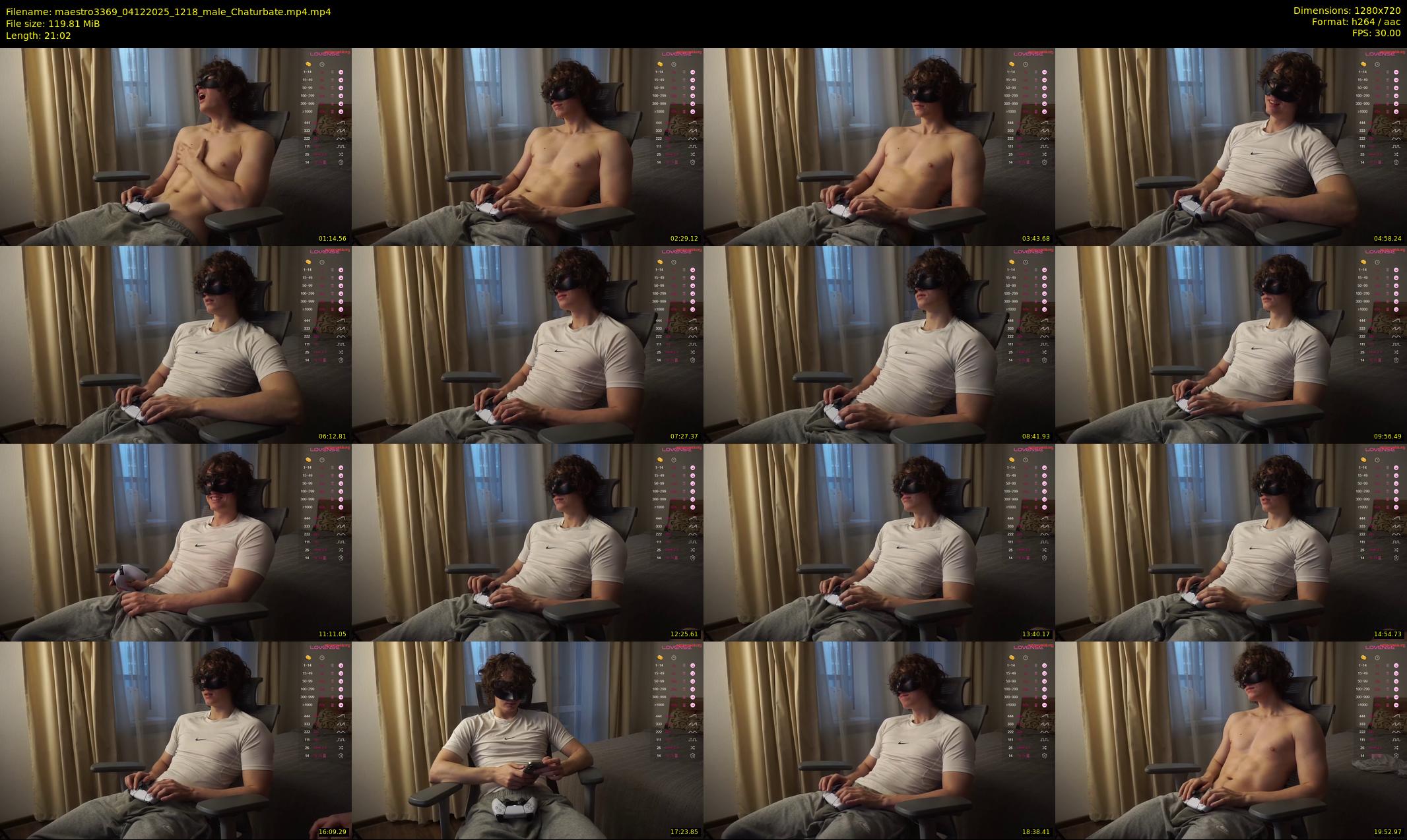 maestro3369 — 22 minute Chaturbate male cam show recording, 720p, Dec 4, 2025