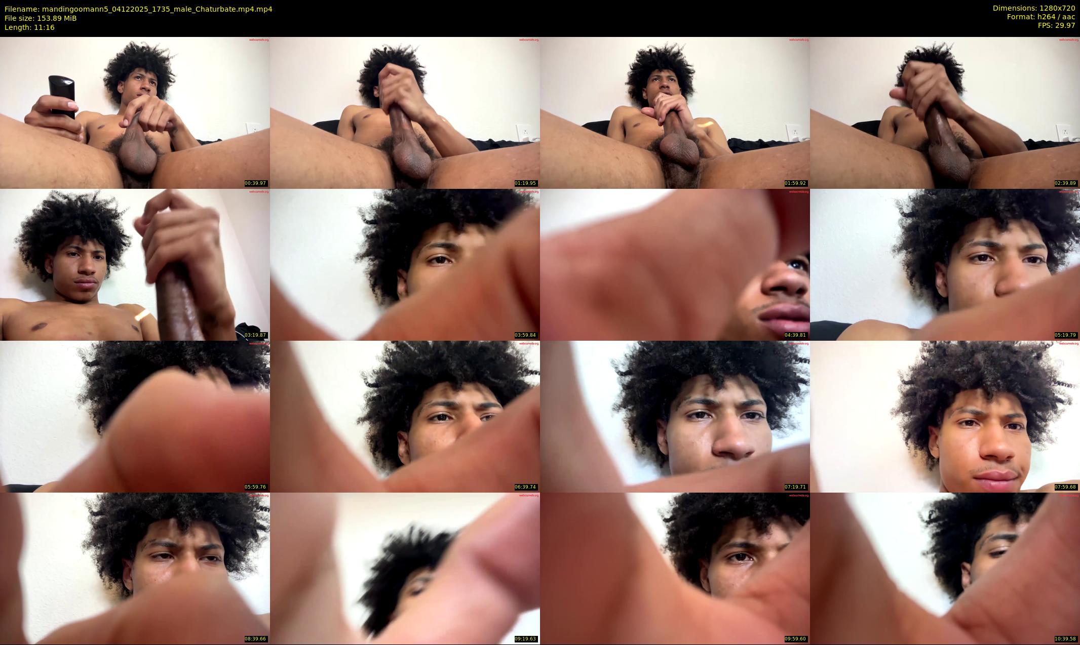 mandingoomann5 — 12 minute Chaturbate male cam show recording, 720p, Dec 4, 2025