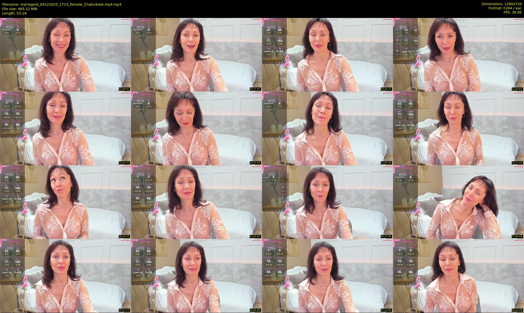 mariagold — 54 minute Chaturbate female cam show recording, 720p, Dec 4, 2025