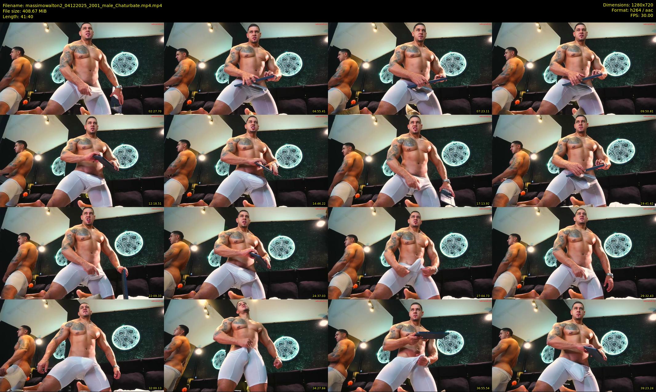 massimowalton2 — 42 minute Chaturbate male cam show recording, 720p, Dec 4, 2025