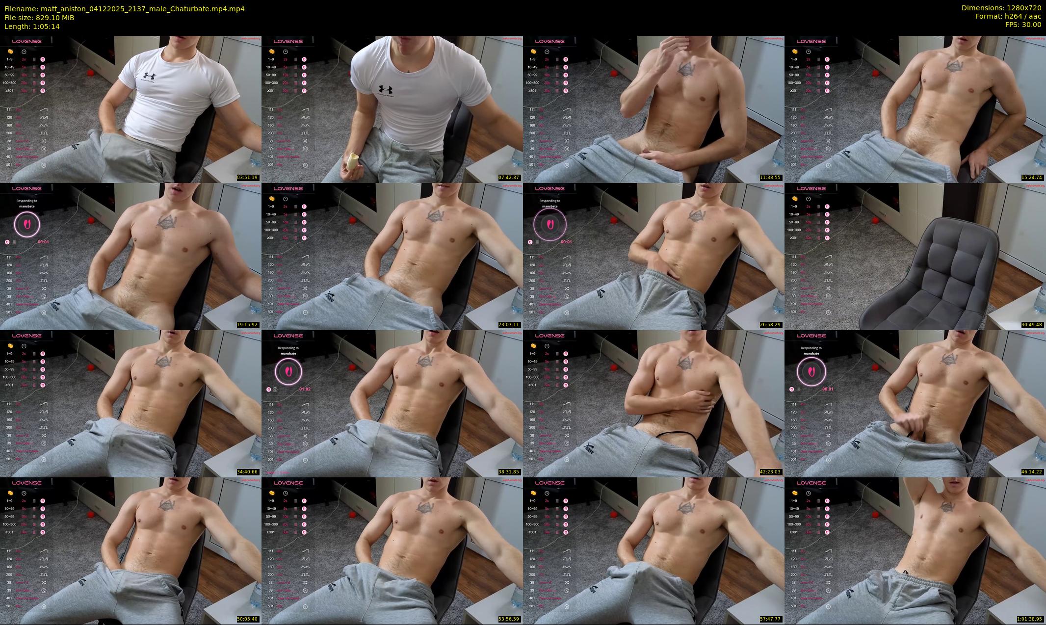 matt_aniston — 66 minute Chaturbate male cam show recording, 720p, Dec 4, 2025