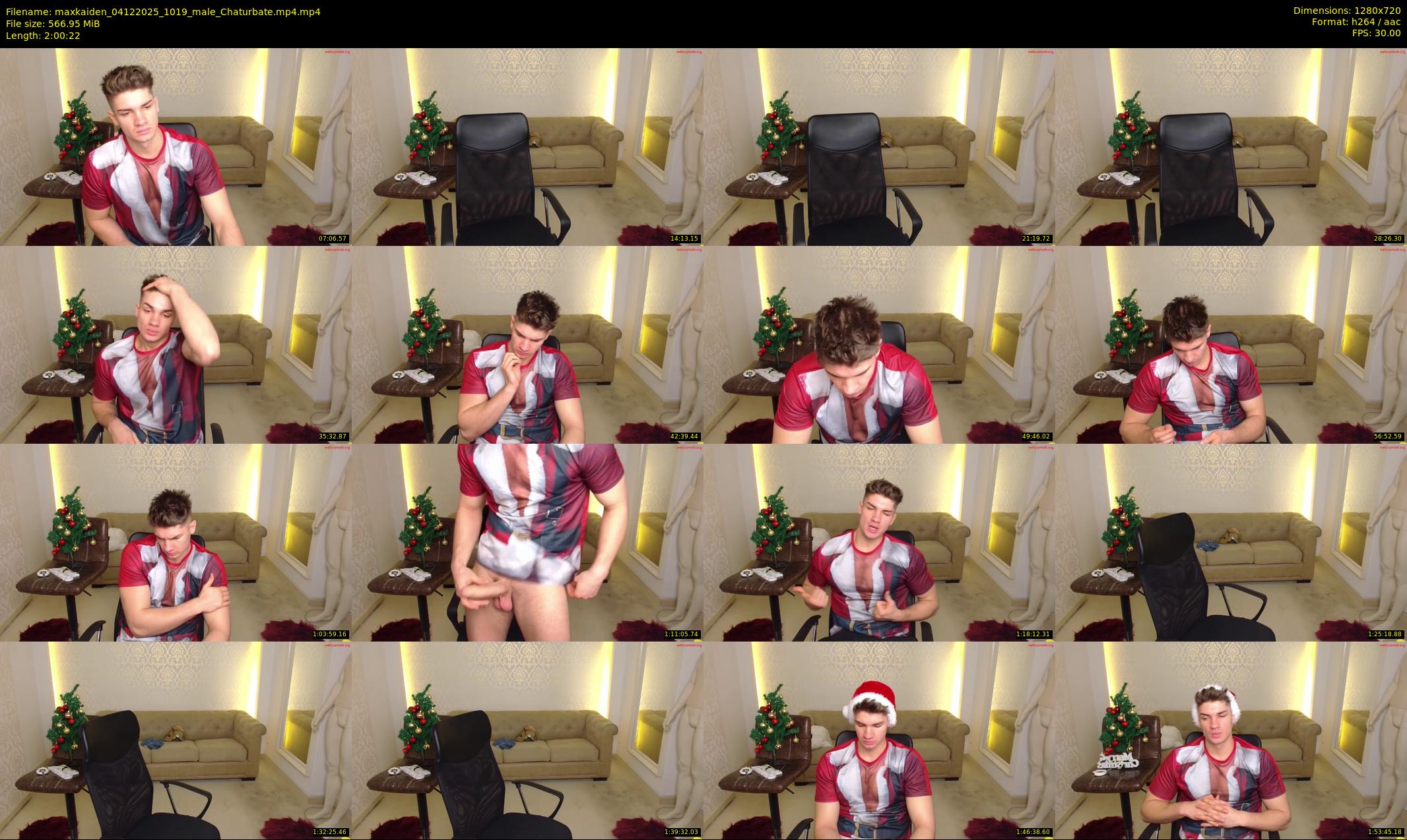 maxkaiden — 121 minute Chaturbate male cam show recording, 720p, Dec 4, 2025