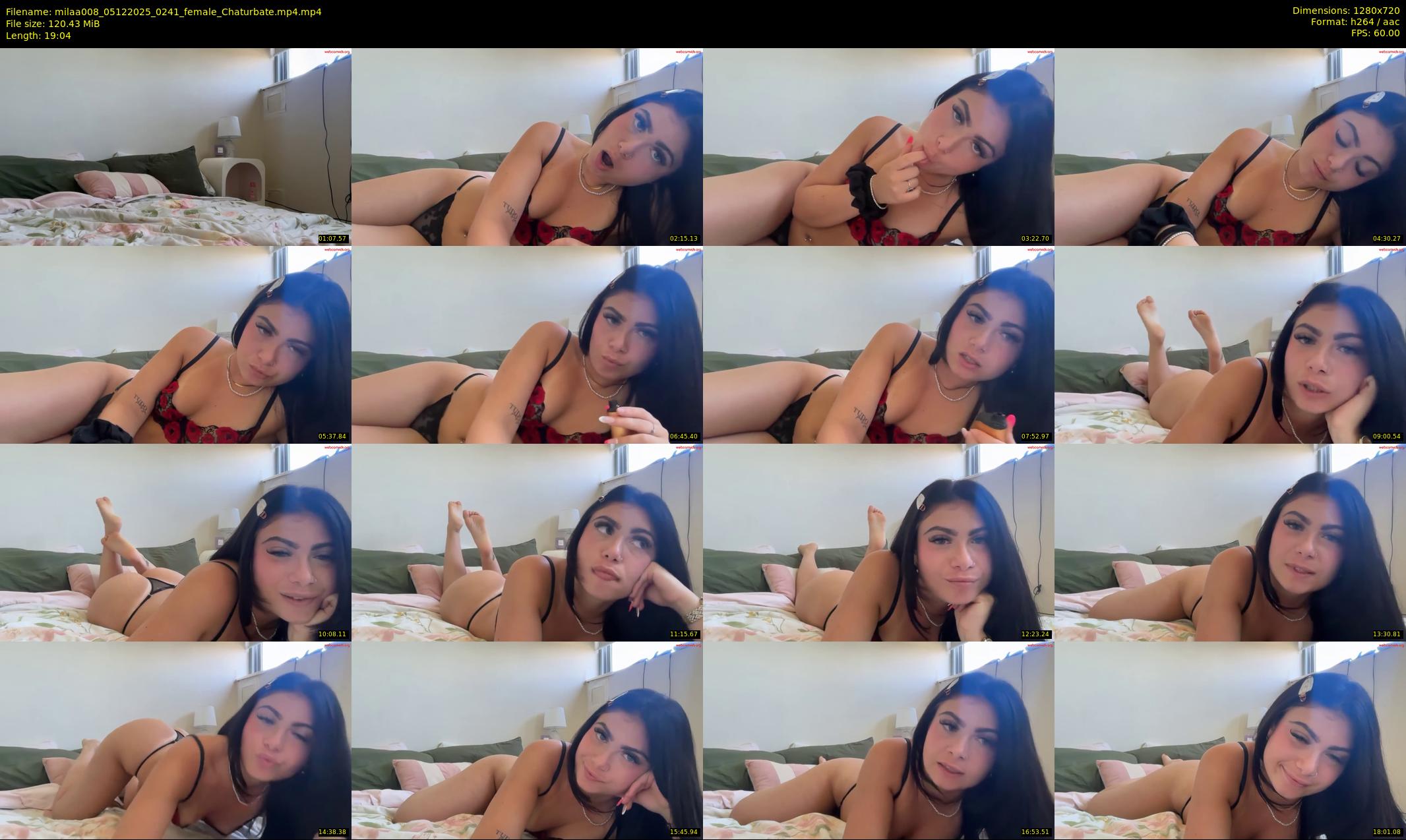 milaa008 — 20 minute Chaturbate female cam show recording, 720p, Dec 5, 2025