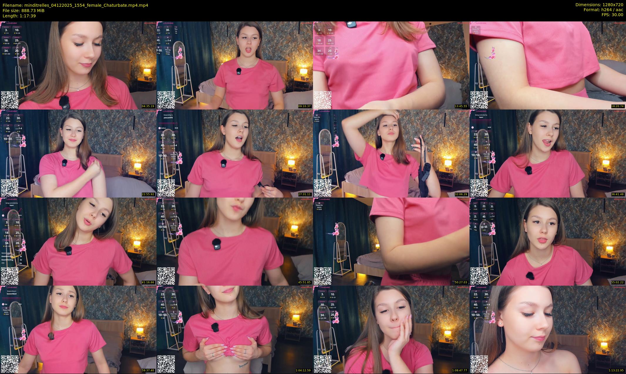minditrelles — 78 minute Chaturbate female cam show recording, 720p, Dec 4, 2025