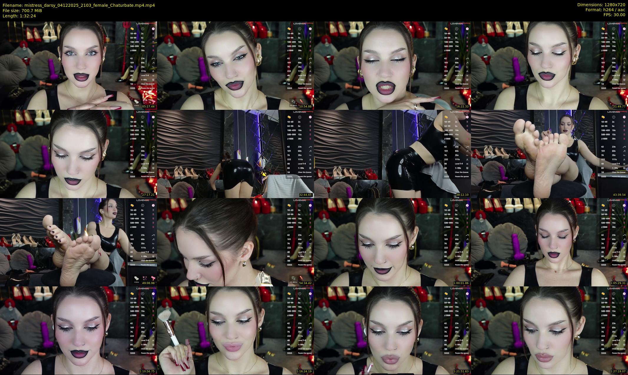mistress_darsy — 93 minute Chaturbate female cam show recording, 720p, Dec 4, 2025