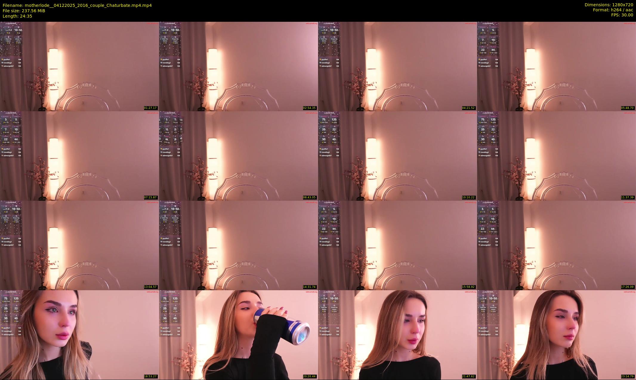 motherlode_ — 25 minute Chaturbate female cam show recording, 720p, Dec 4, 2025