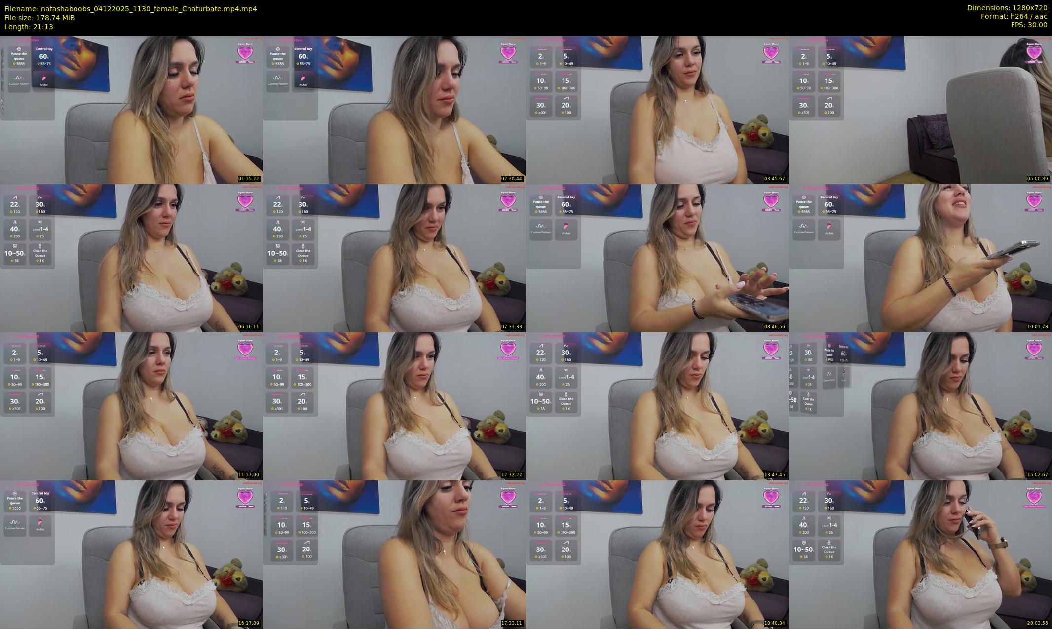 natashaboobs — 22 minute Chaturbate female cam show recording, 720p, Dec 4, 2025