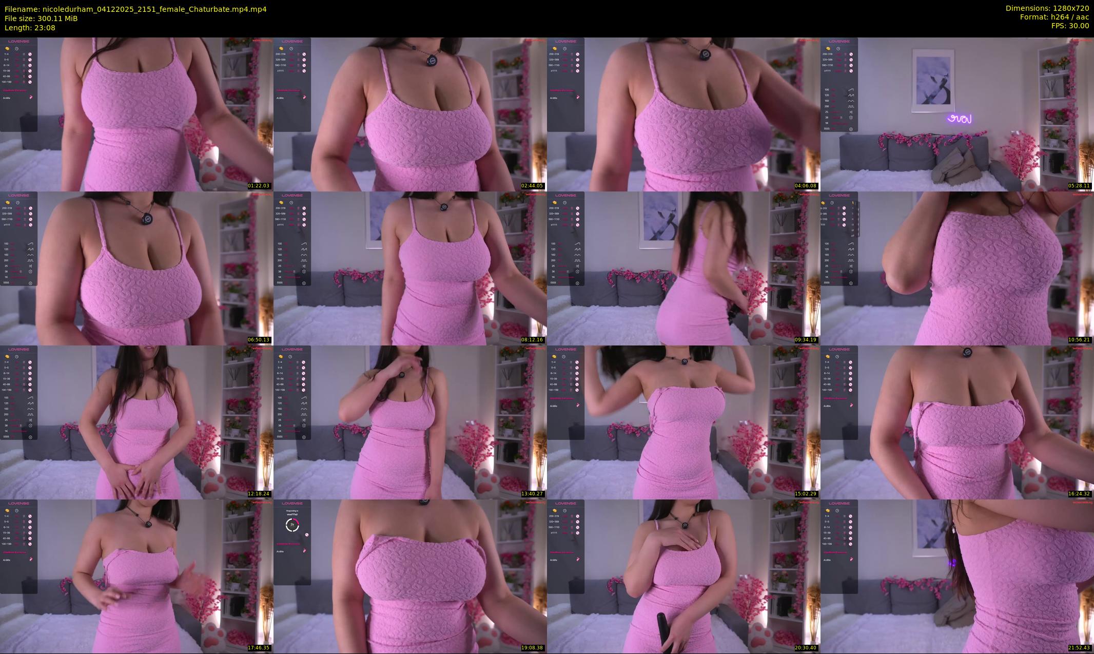 nicoledurham — 24 minute Chaturbate female cam show recording, 720p, Dec 4, 2025