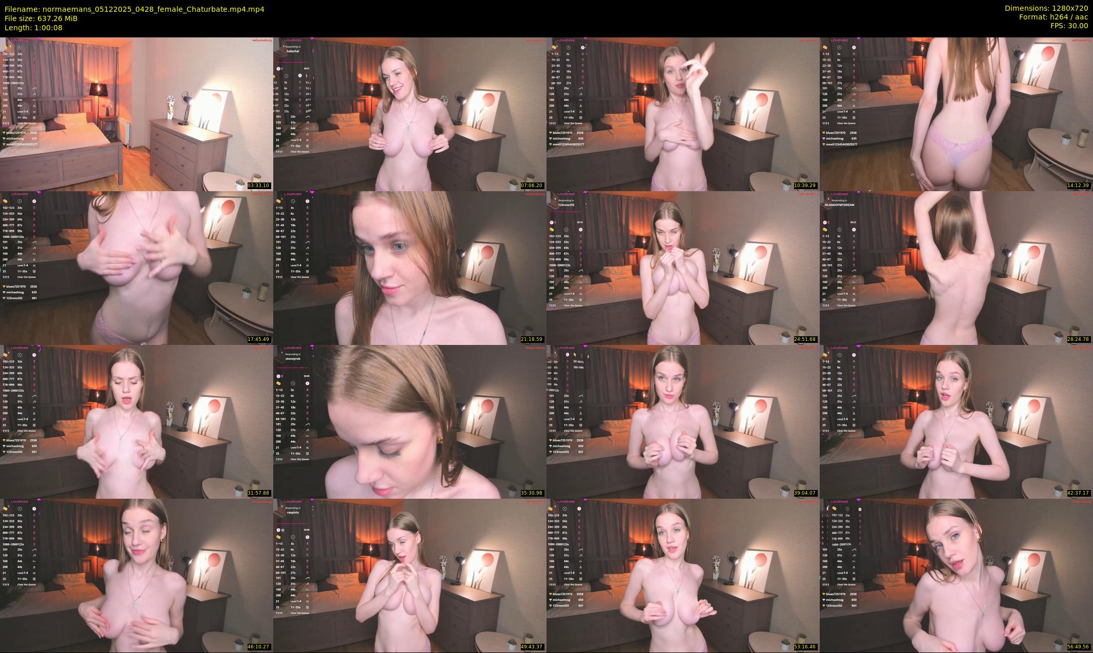 normaemans — 61 minute Chaturbate female cam show recording, 720p, Dec 5, 2025