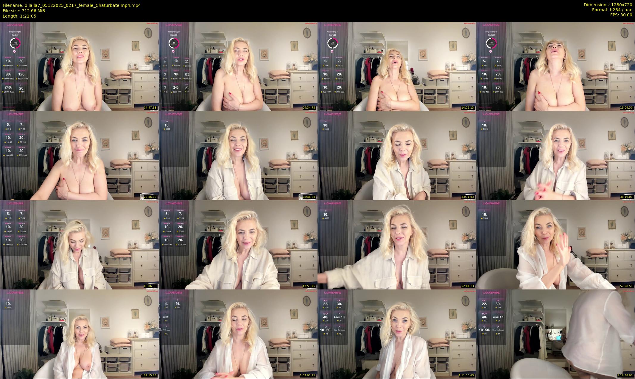 ollalla7 — 82 minute Chaturbate female cam show recording, 720p, Dec 5, 2025