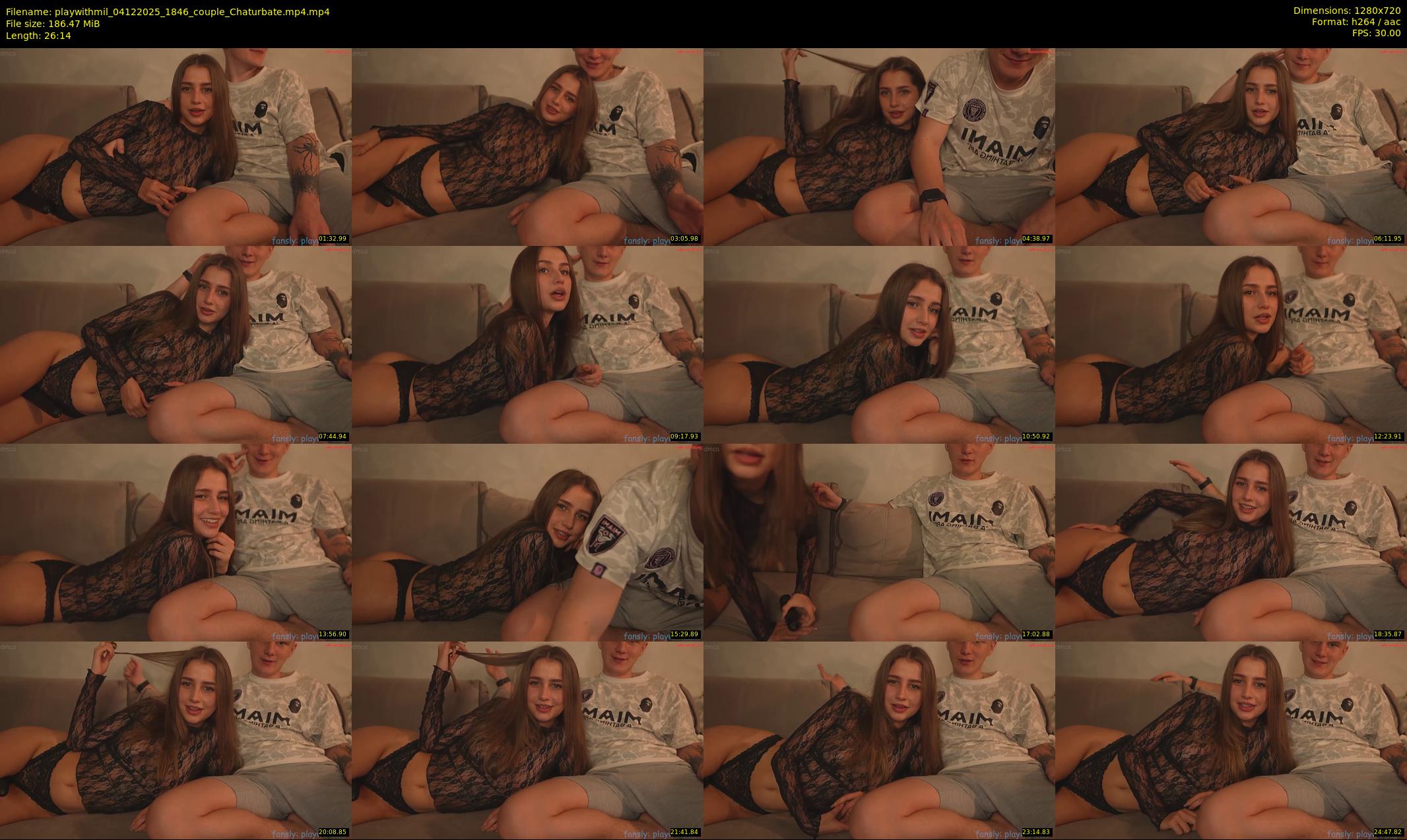 playwithmil — 27 minute Chaturbate couple cam show recording, 720p, Dec 4, 2025