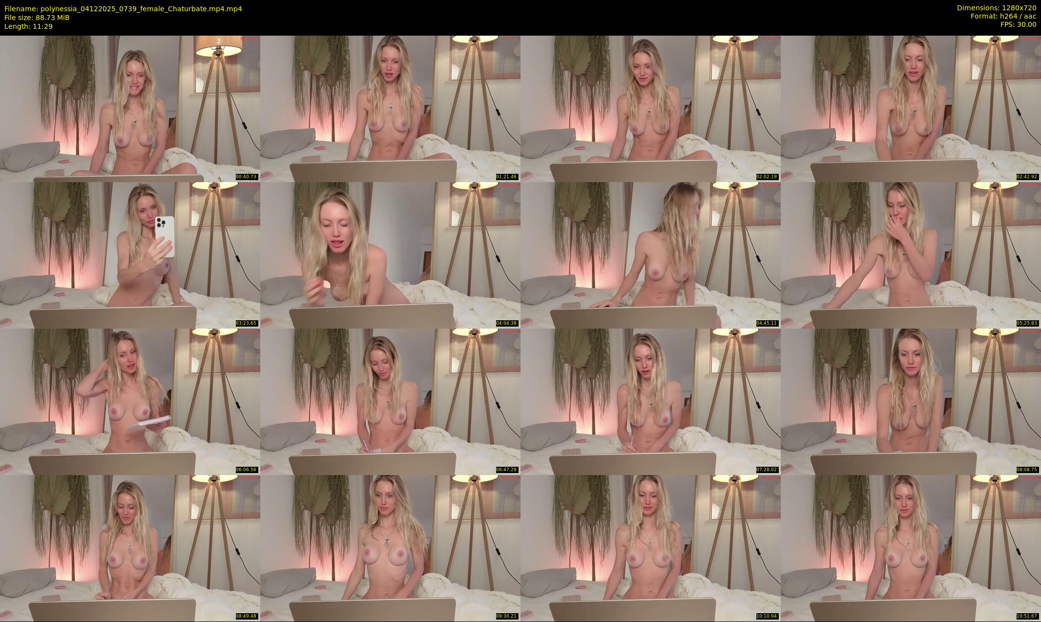 polynessia — 12 minute Chaturbate female cam show recording, 720p, Dec 4, 2025