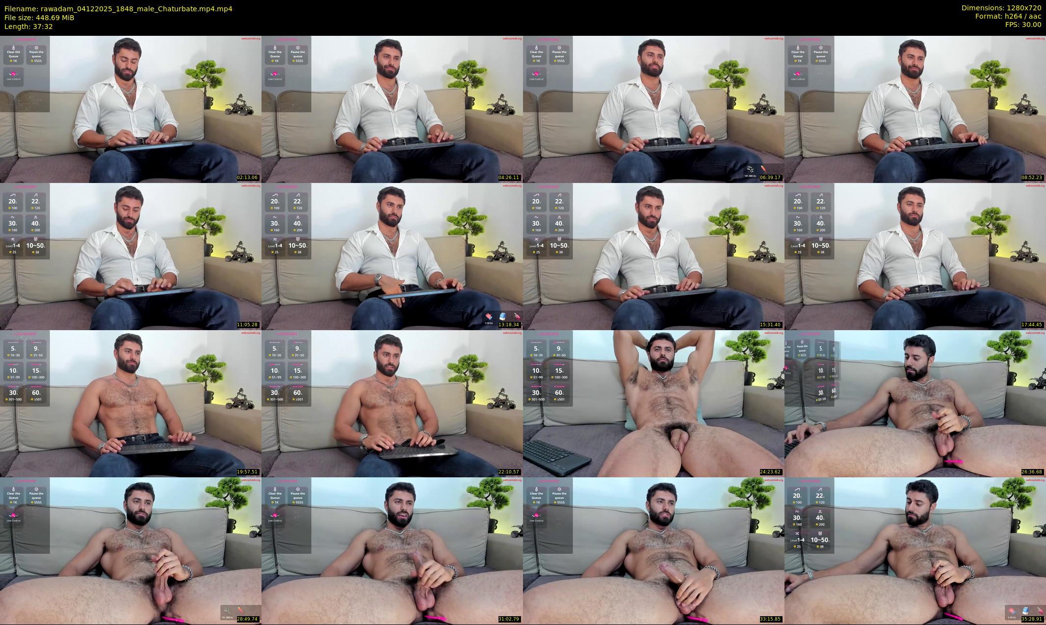 rawadam — 38 minute Chaturbate male cam show recording, 720p, Dec 4, 2025