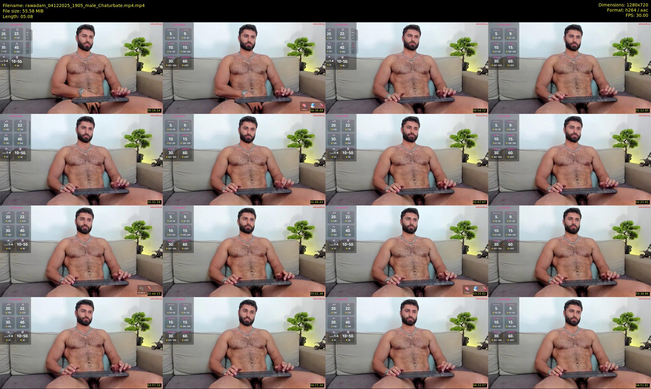 rawadam — 6 minute Chaturbate male cam show recording, 720p, Dec 4, 2025