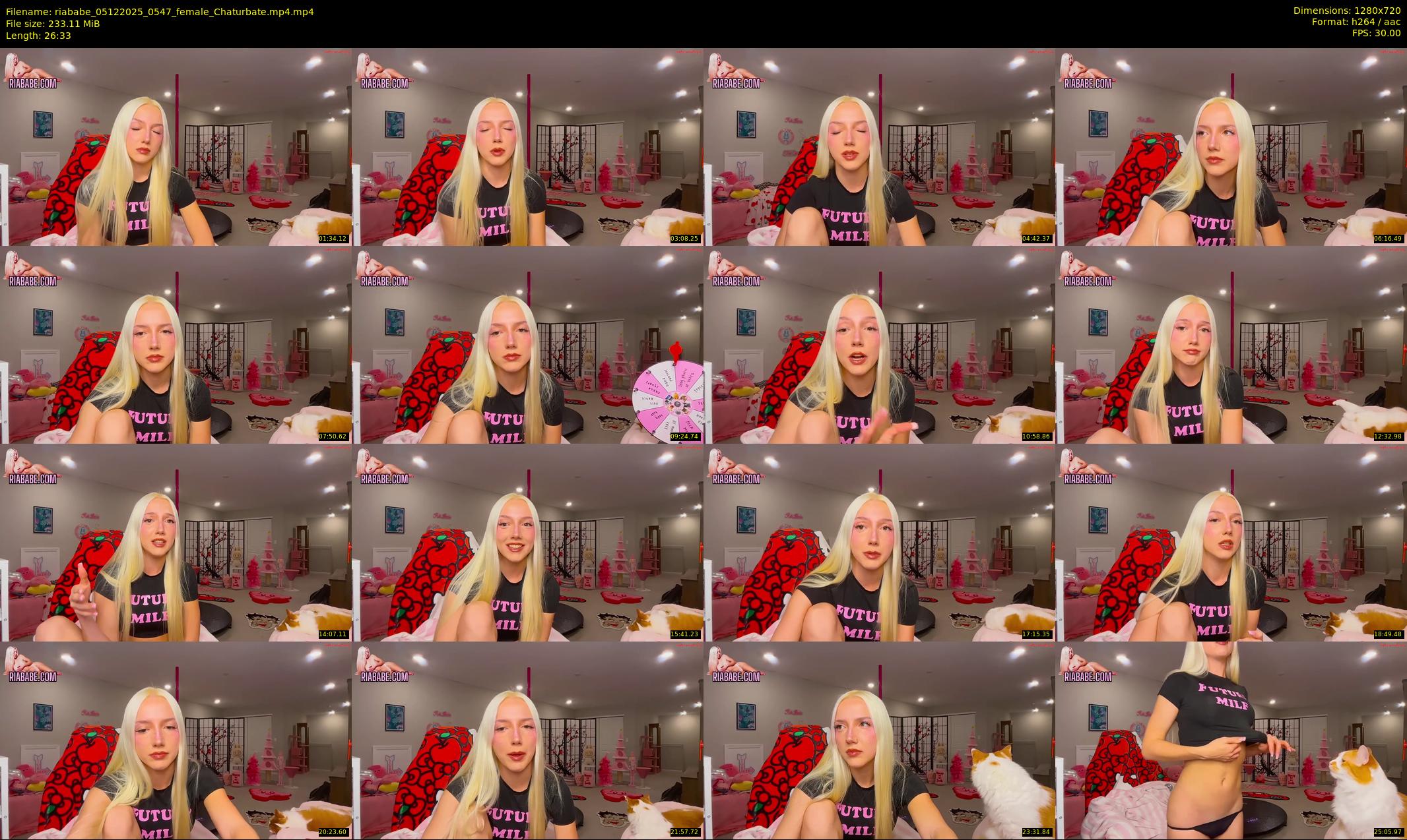riababe — 27 minute Chaturbate female cam show recording, 720p, Dec 5, 2025