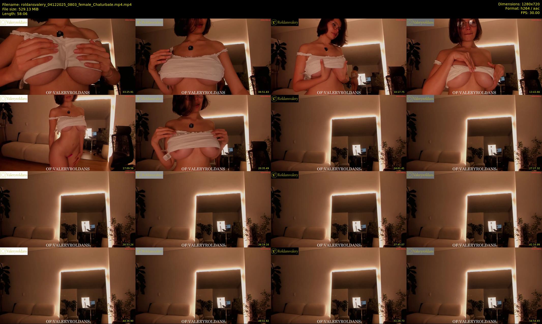 roldansvalery — 59 minute Chaturbate female cam show recording, 720p, Dec 4, 2025
