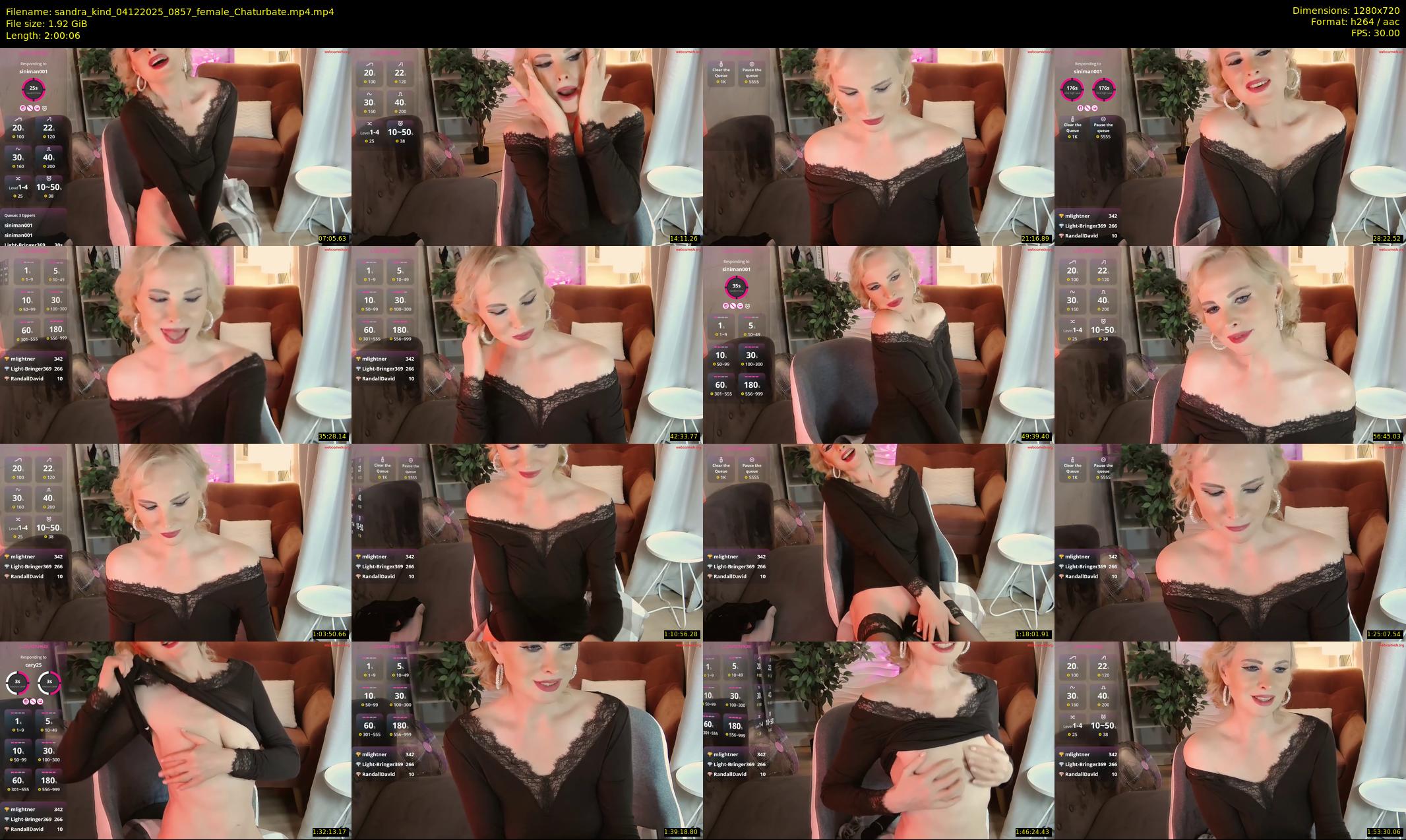 sandra_kind — 121 minute Chaturbate female cam show recording, 720p, Dec 4, 2025