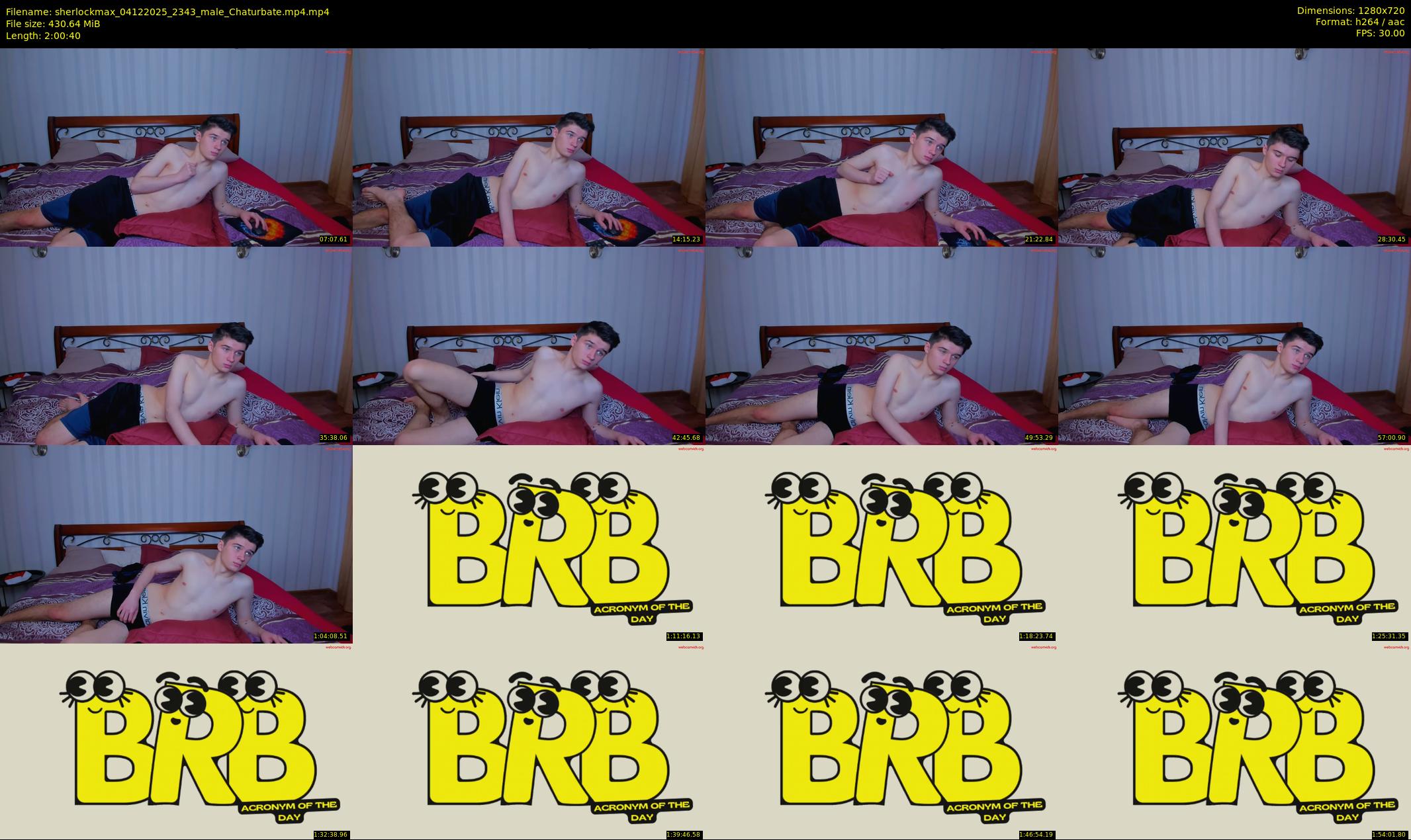 sherlockmax — 121 minute Chaturbate male cam show recording, 720p, Dec 4, 2025