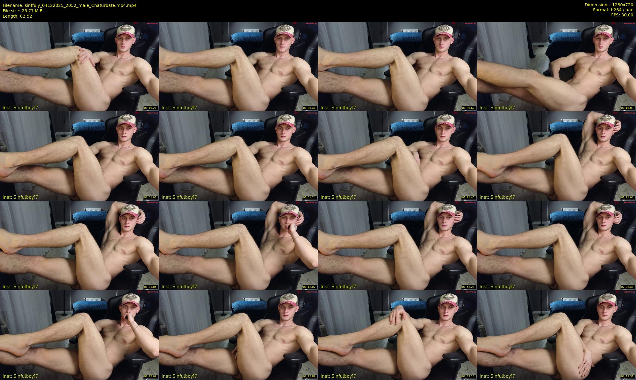 sinffuly — 3 minute Chaturbate male cam show recording, 720p, Dec 4, 2025