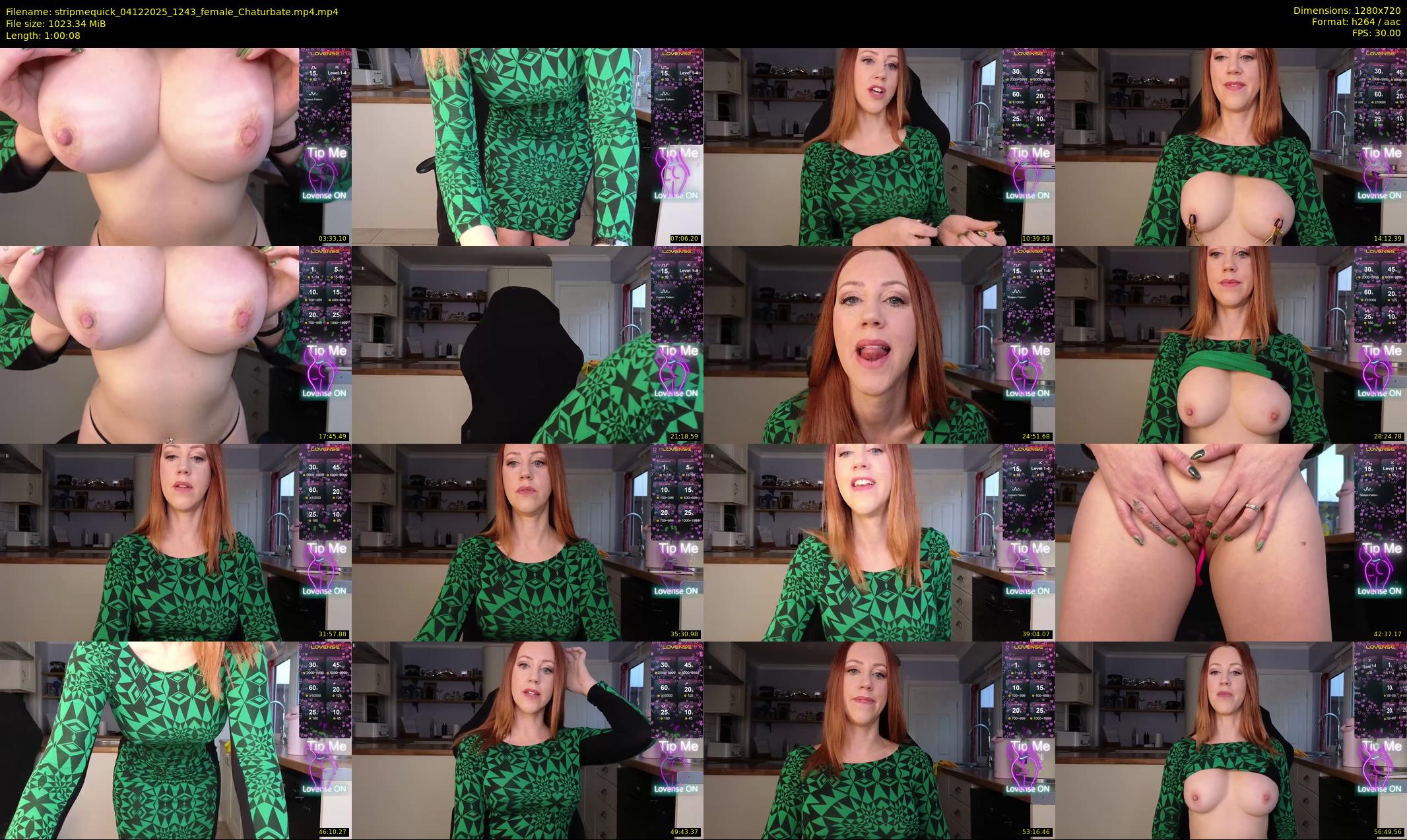 stripmequick — 61 minute Chaturbate female cam show recording, 720p, Dec 4, 2025