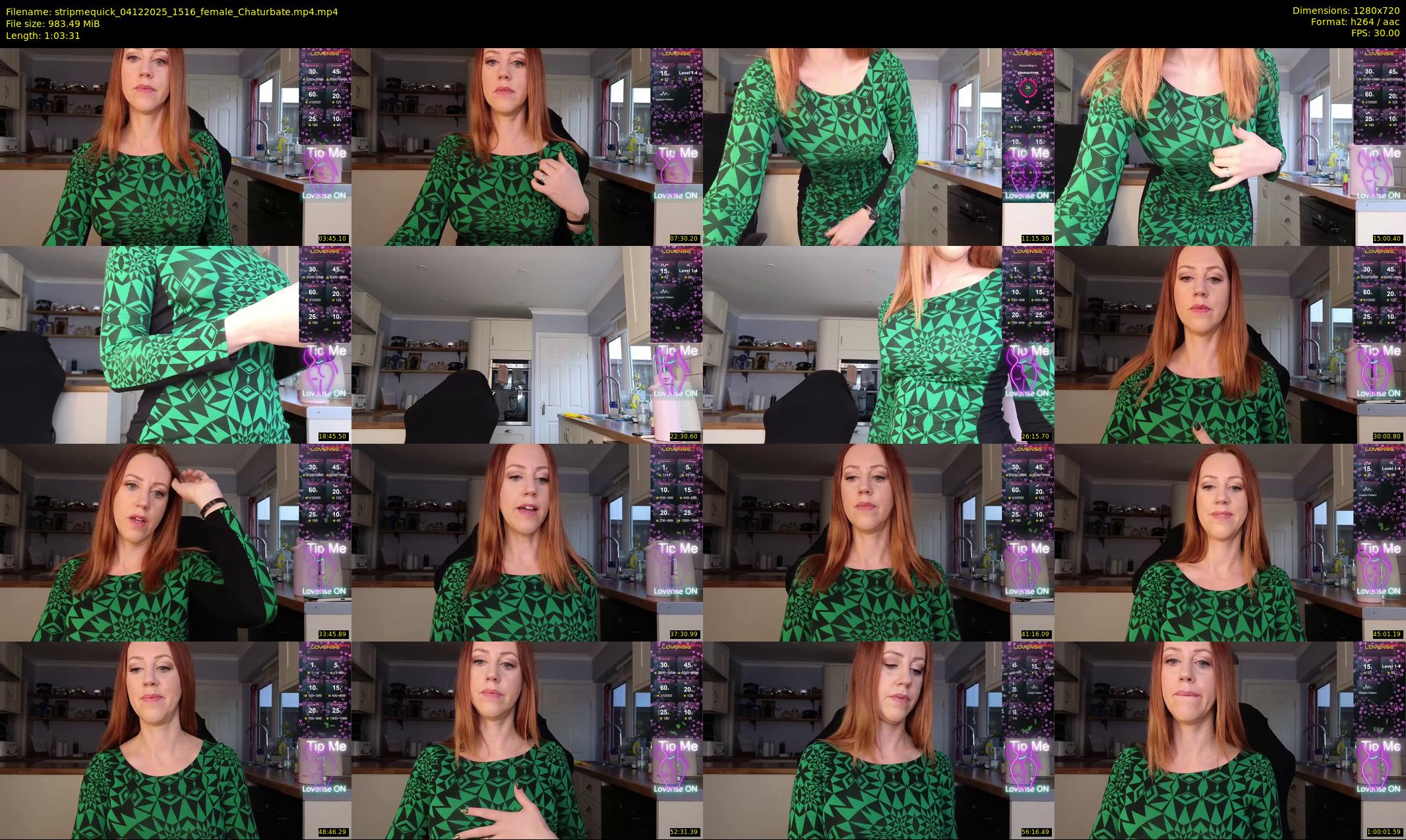stripmequick — 64 minute Chaturbate female cam show recording, 720p, Dec 4, 2025