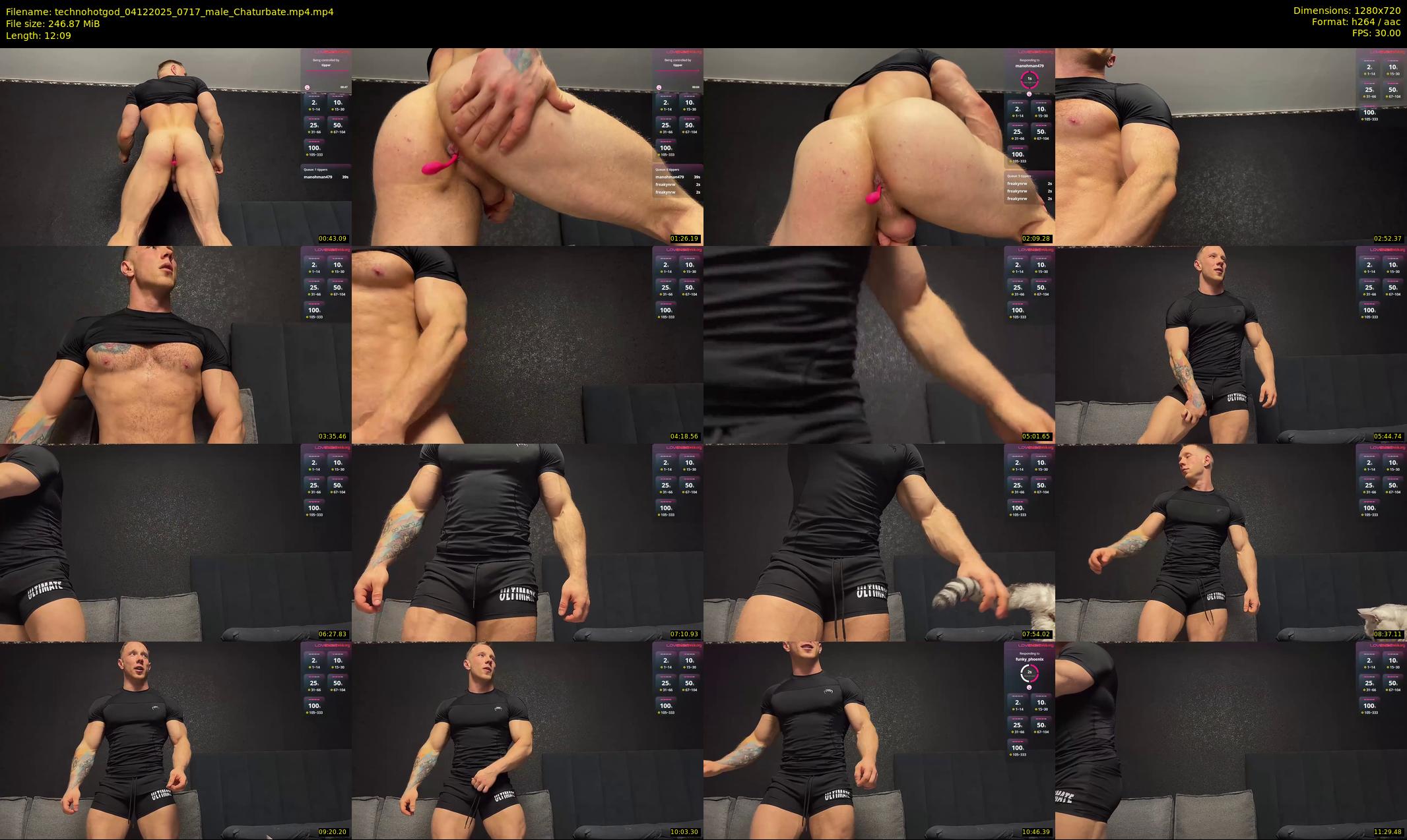 technohotgod — 13 minute Chaturbate male cam show recording, 720p, Dec 4, 2025