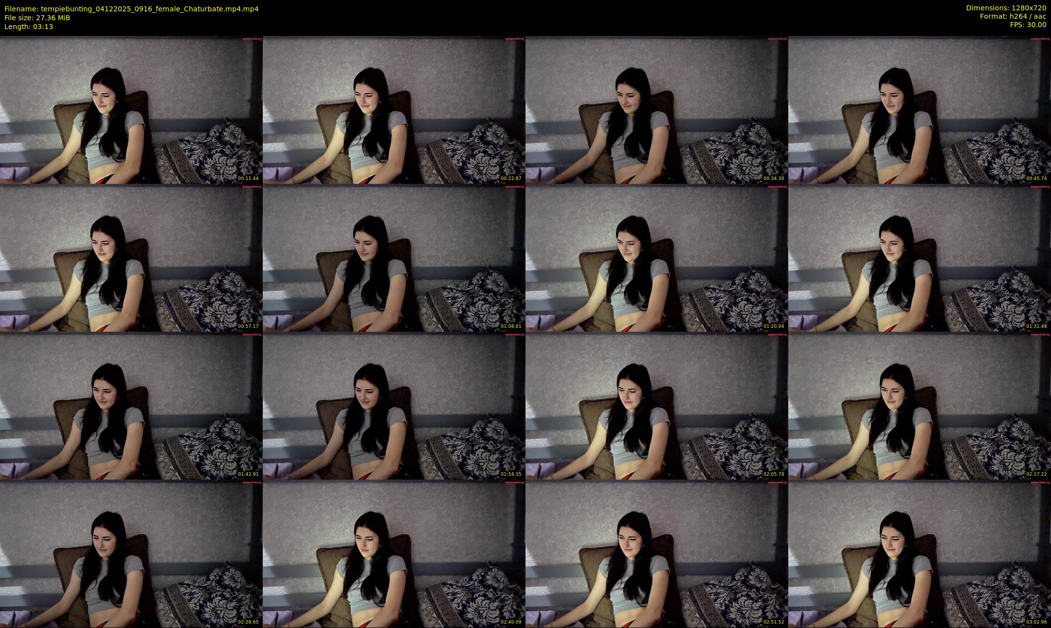 tempiebunting — 4 minute Chaturbate female cam show recording, 720p, Dec 4, 2025