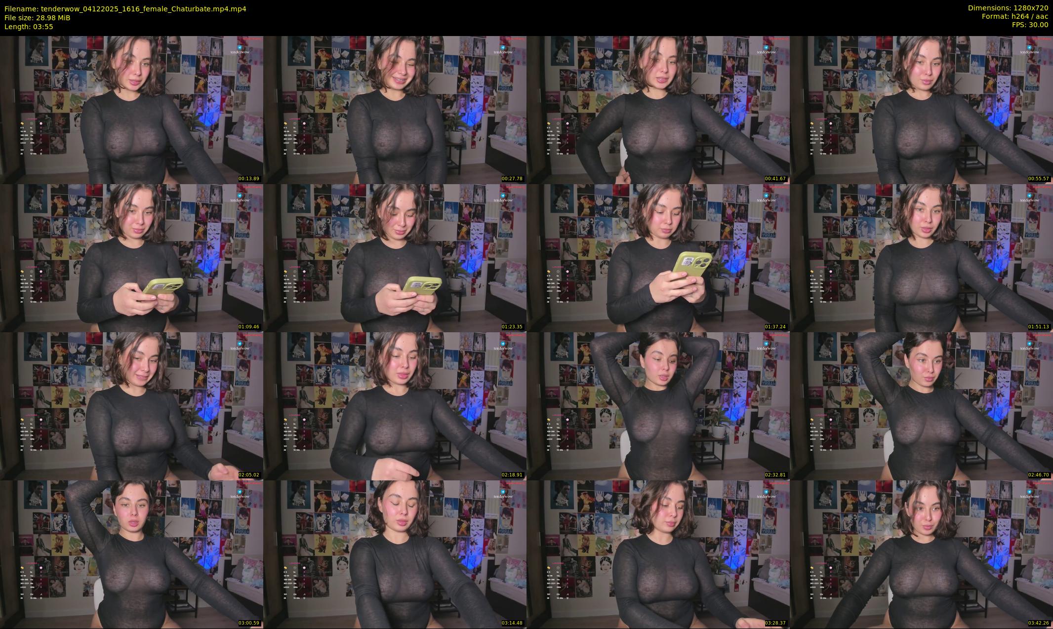 tenderwow — 4 minute Chaturbate female cam show recording, 720p, Dec 4, 2025