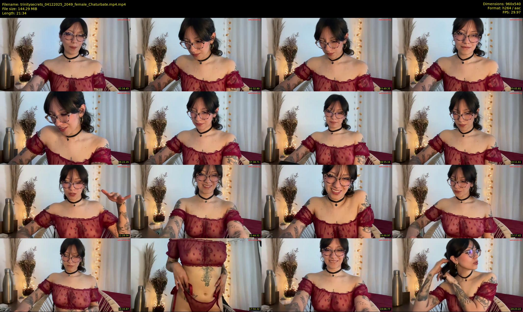 trinitysecrets — 22 minute Chaturbate female cam show recording, 480p, Dec 4, 2025