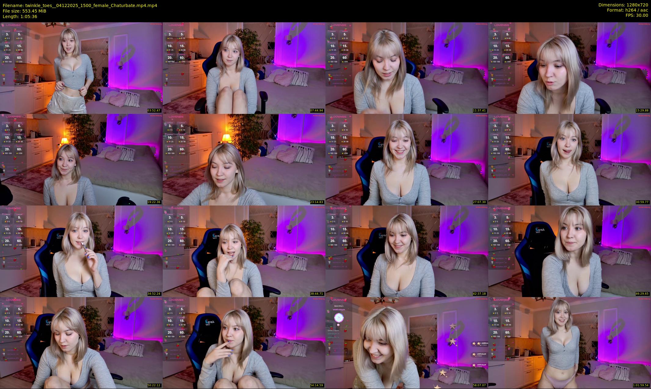 twinkle_toes_ — 66 minute Chaturbate female cam show recording, 720p, Dec 4, 2025