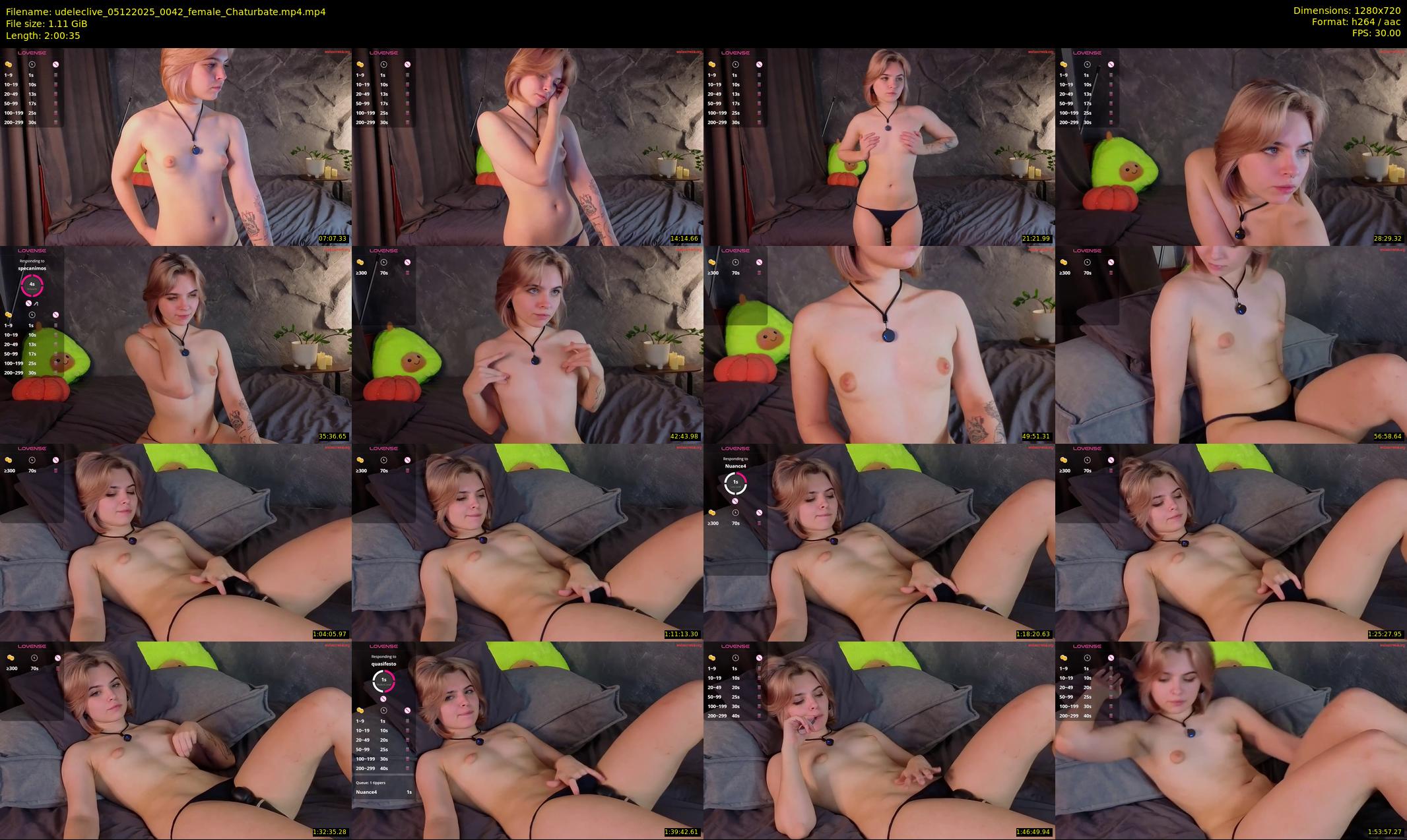 udeleclive — 121 minute Chaturbate female cam show recording, 720p, Dec 5, 2025