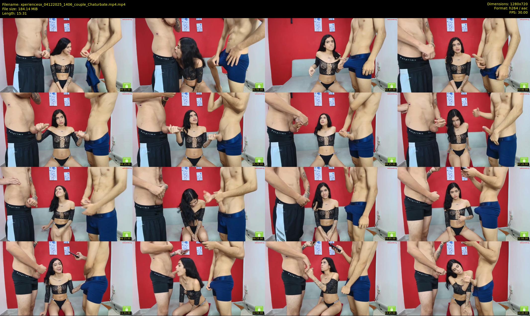 xperiencesx — 16 minute Chaturbate couple cam show recording, 720p, Dec 4, 2025
